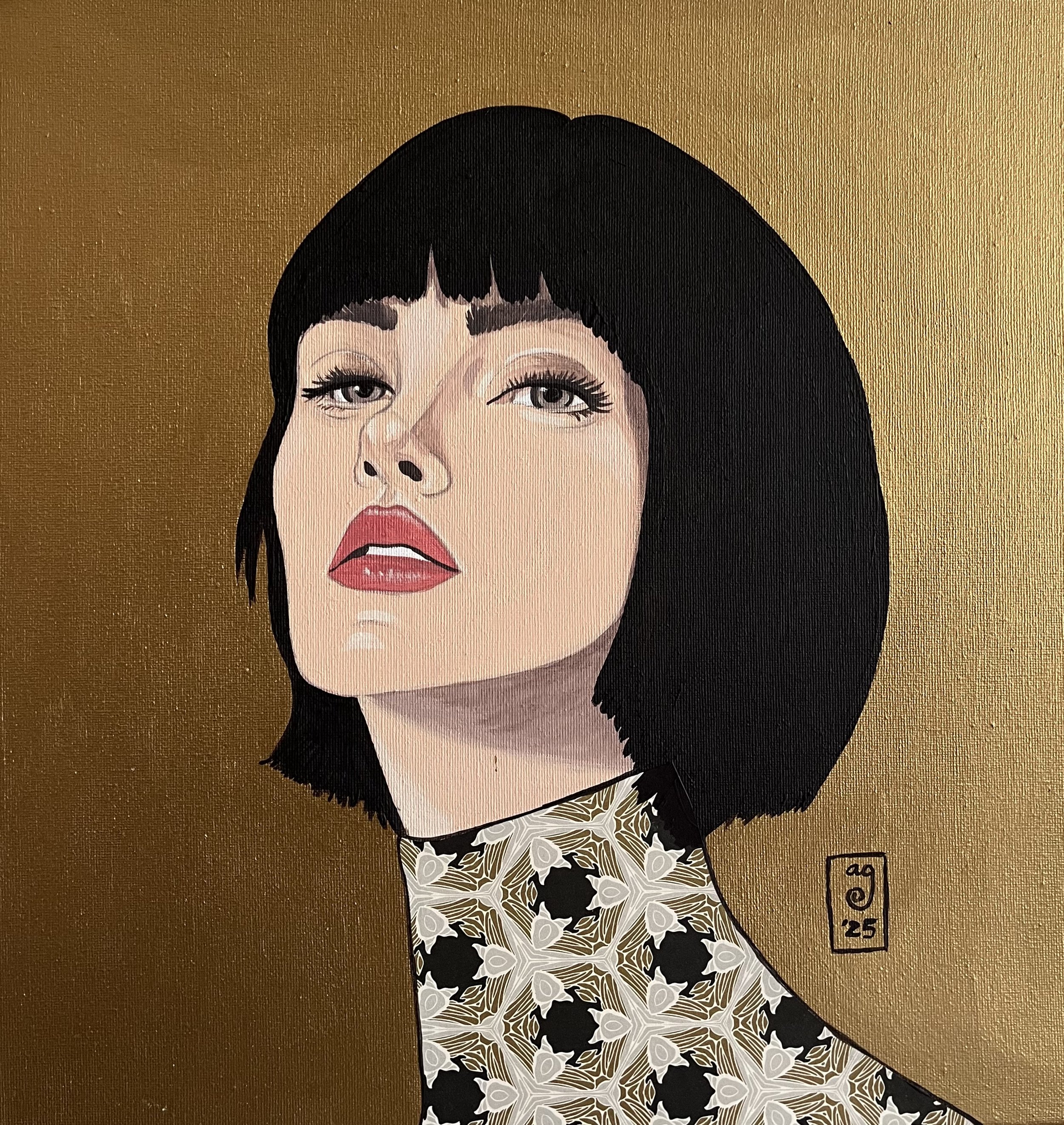 Flaca
Acrylic on canvas and mix media 40x40
2025
600 €
