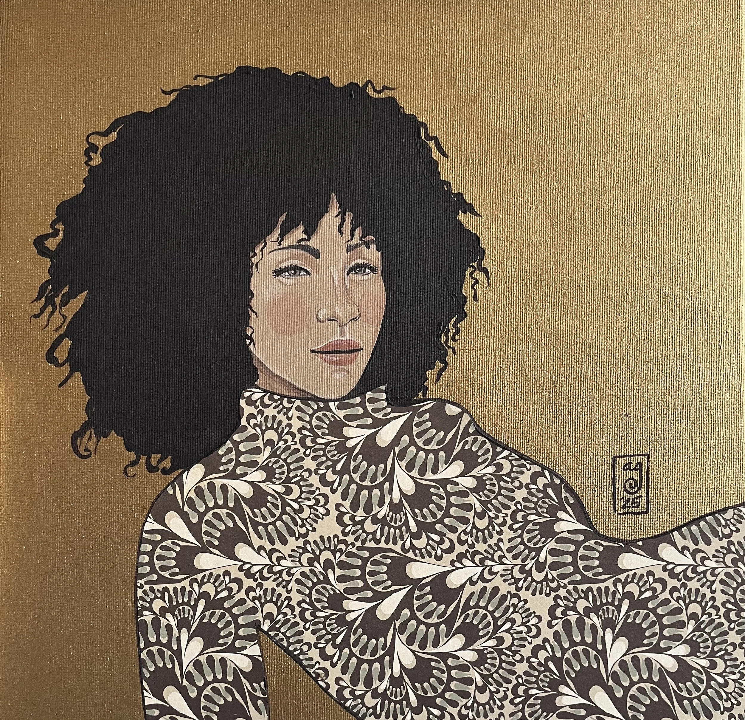 Singer
Acrylic on canvas and mix media 40x40
2025
600 €