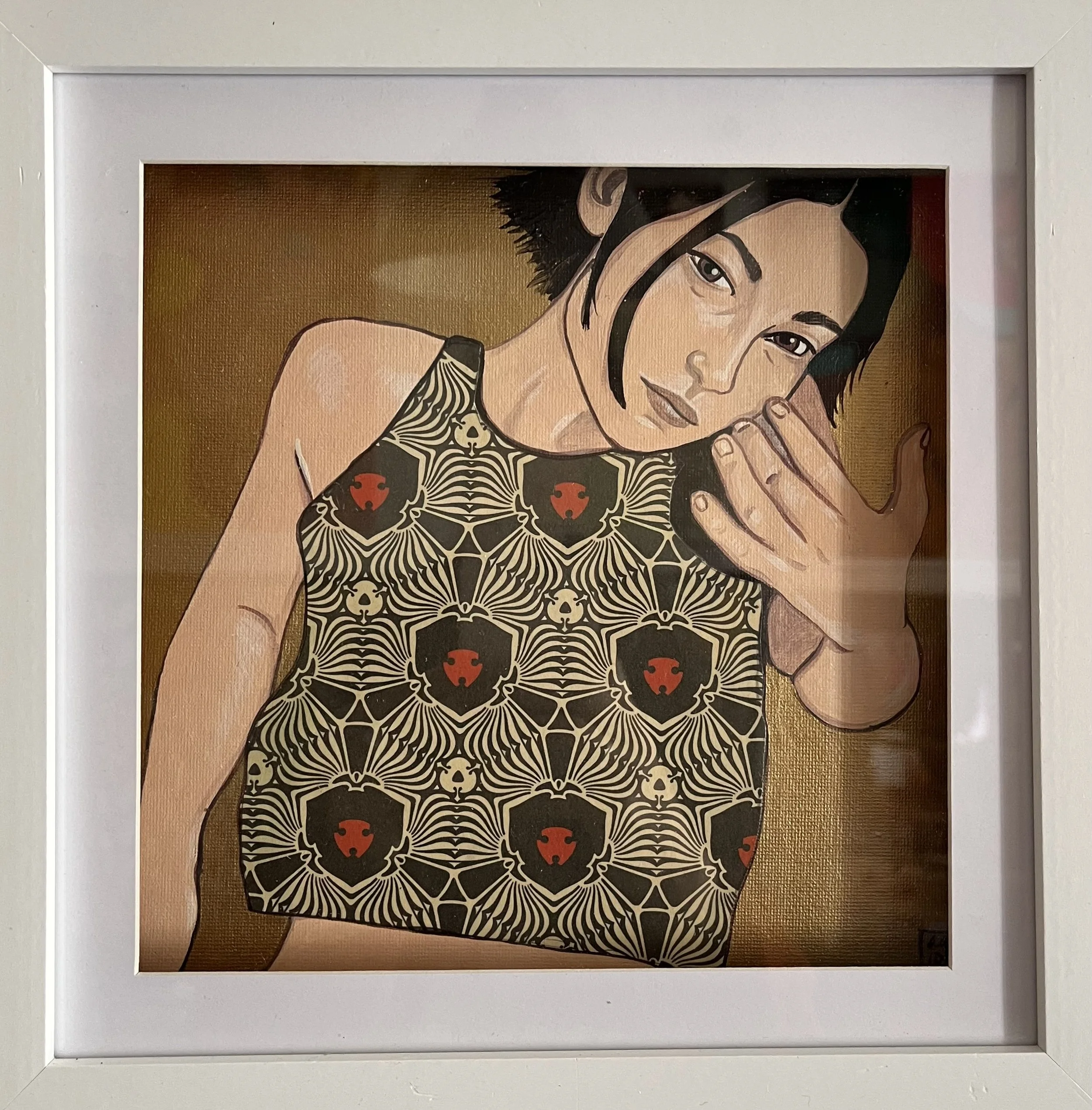 Ella
Acrylic on canvas and mix media with frame
20x20
2025
350 €