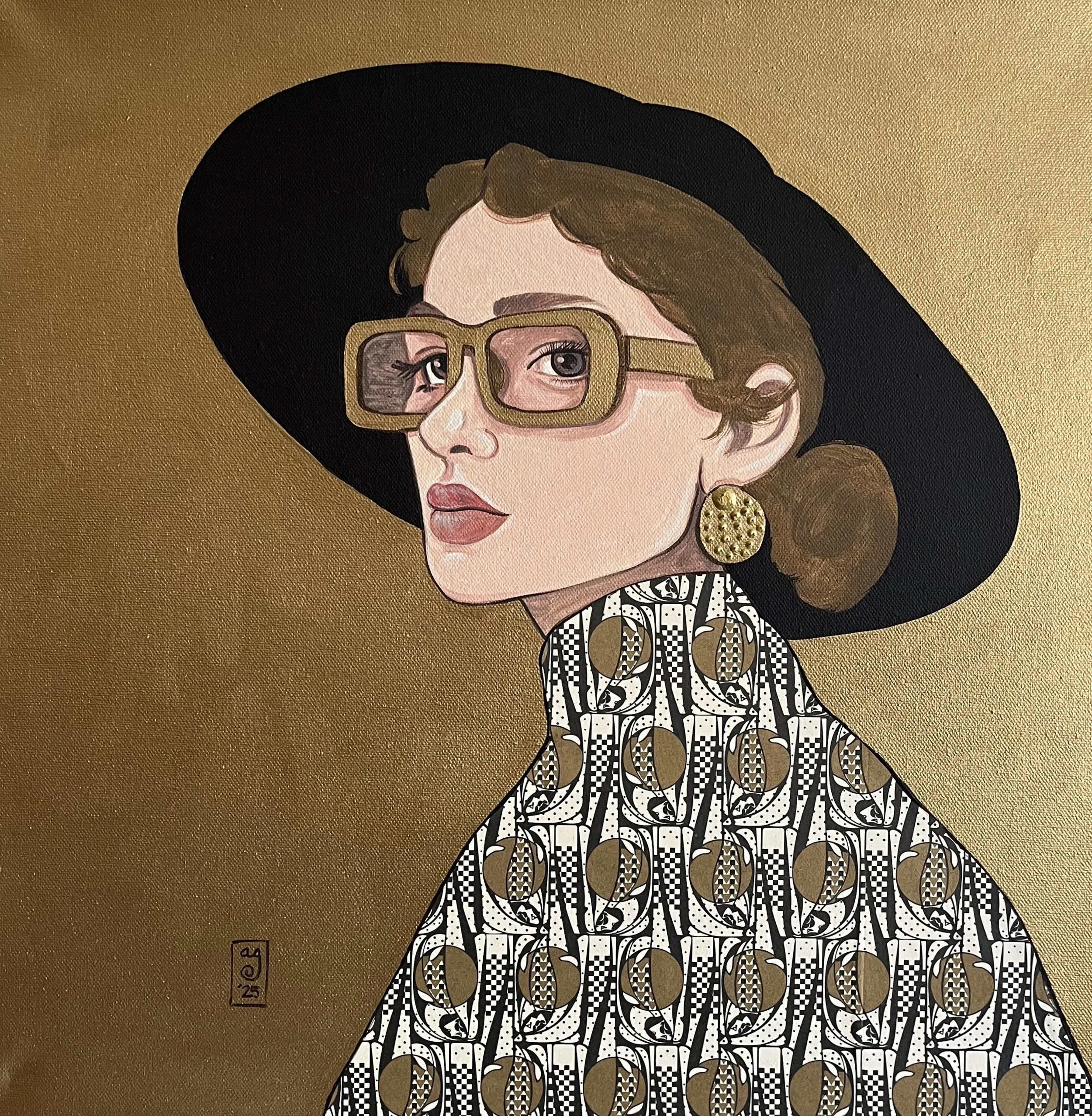 Carmen
Acrylic on canvas and mix media 50x50
2025
850 €