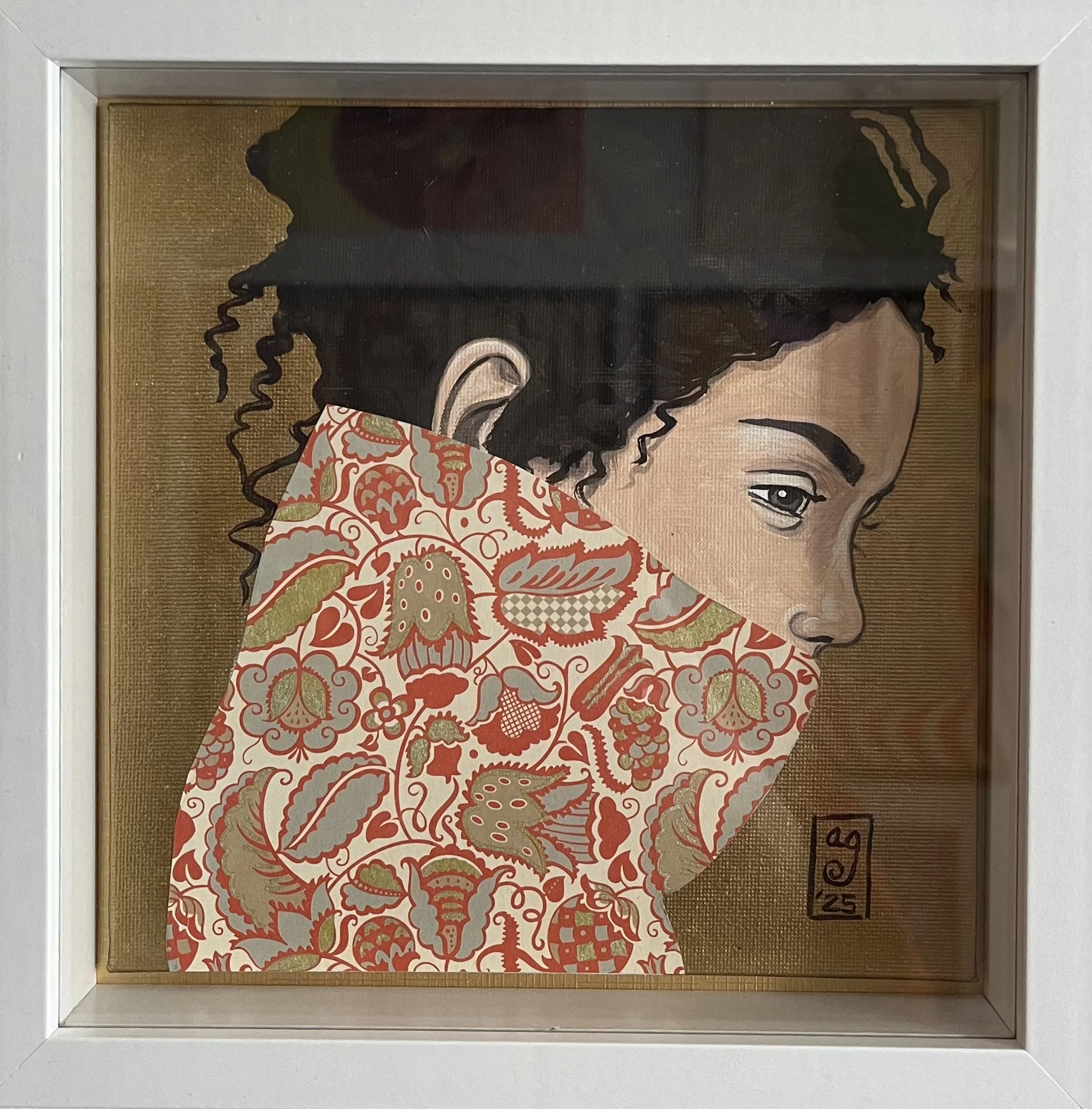 The thinker
Acrylic on canvas and mix media with frame
20x20
2025
350 €