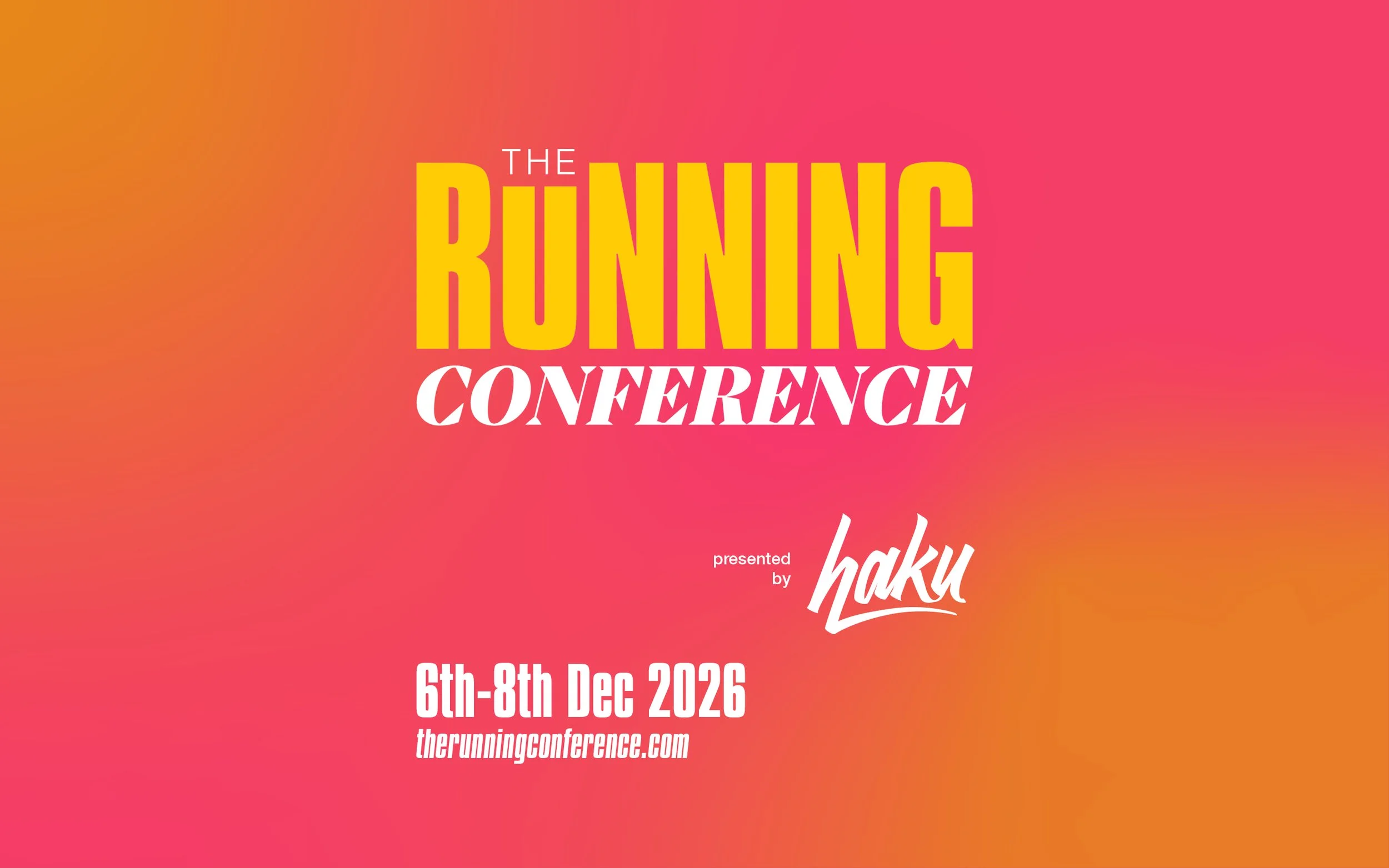 Why The Running Conference?
