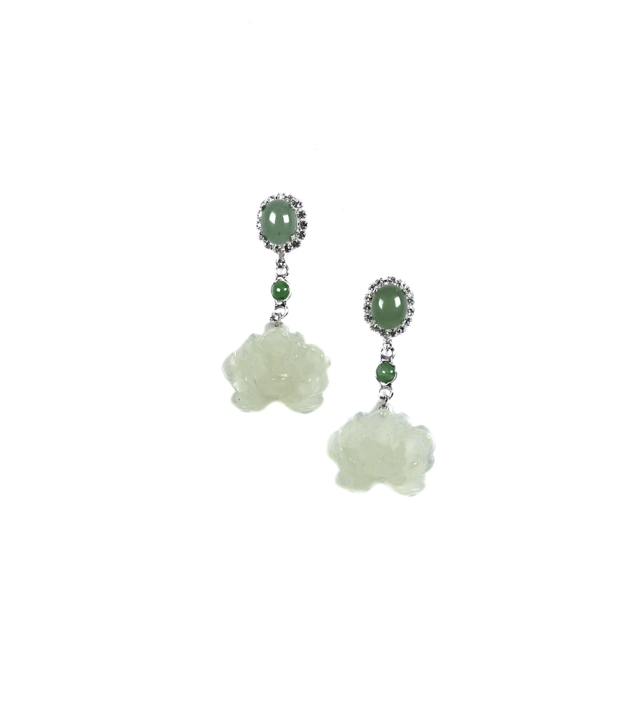 Pale Jadeite Earrings