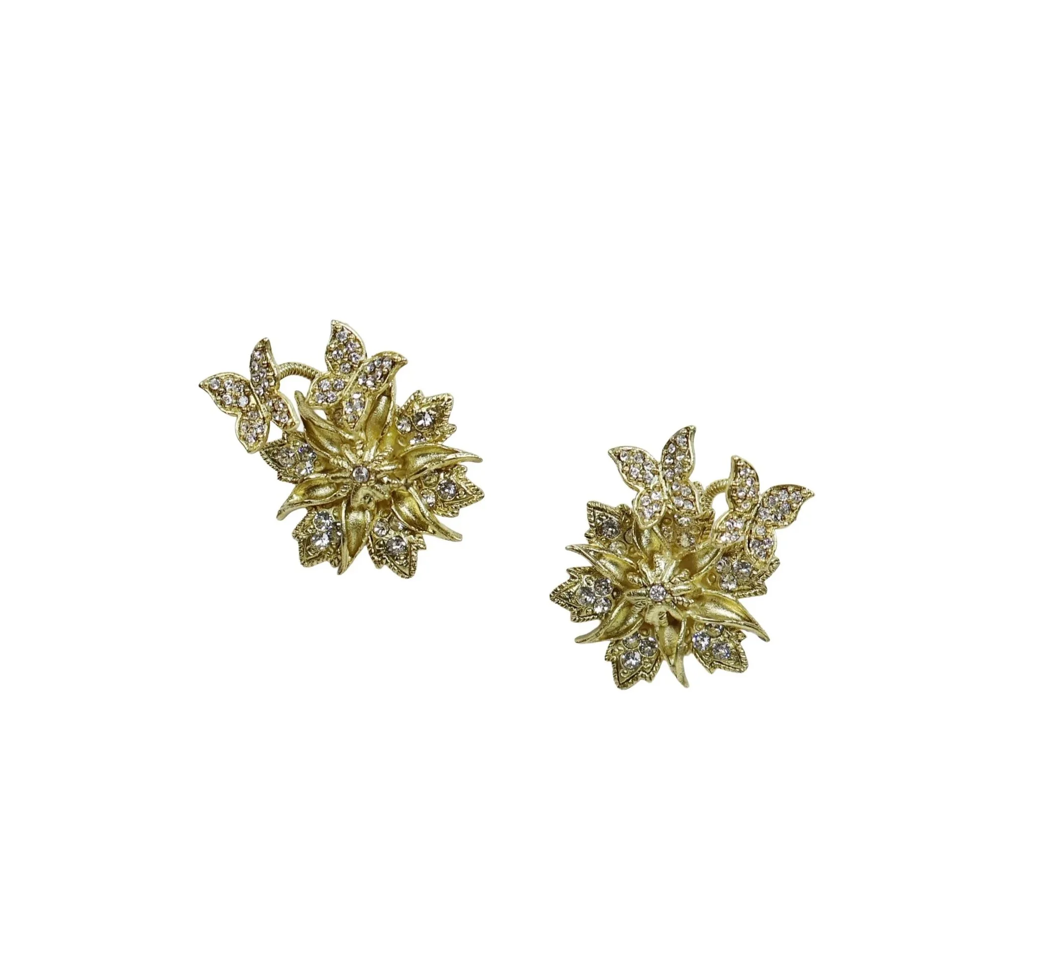 CRYSTAL BUTTERFLY EARRING