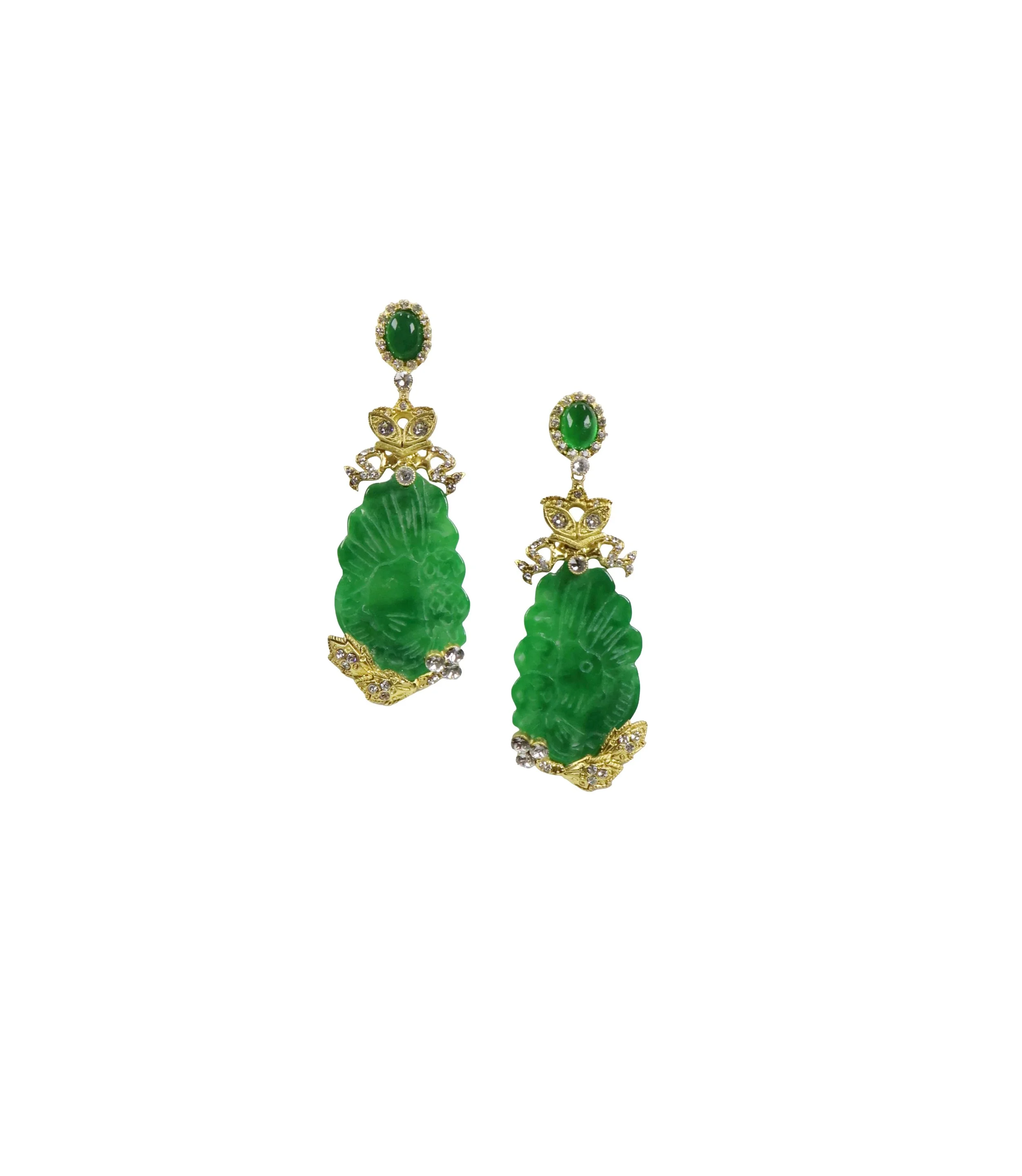 Green Jade Earrings