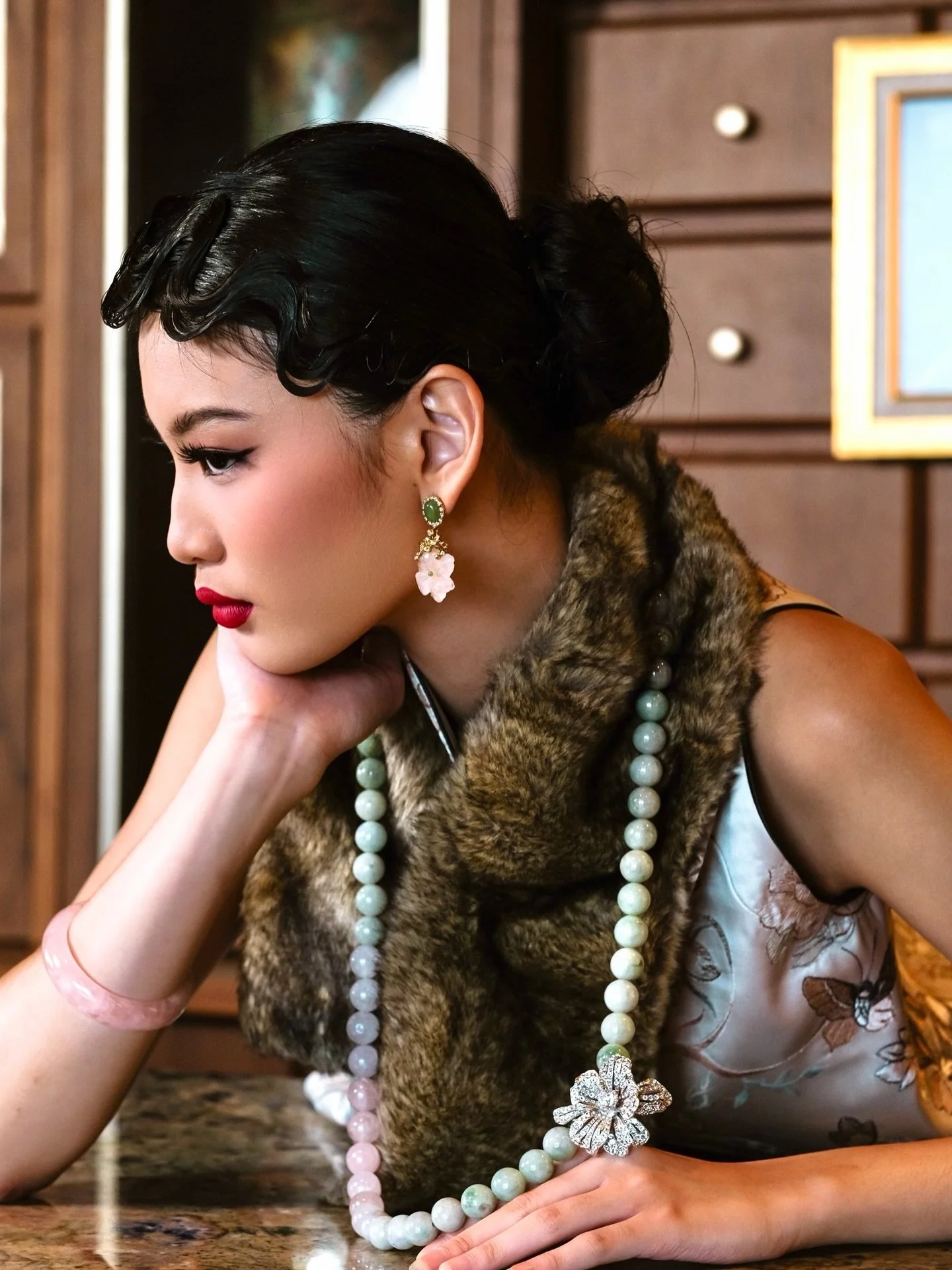 Soft jade hues, timeless florals, and a touch of vintage flair. 

In the frame: Pink Jade Earrings, Mixed Jadeite Necklace, Pink Jade bangle, Jadeite Hair Clip

The Celestial Bloom Collection &mdash; launching on the 23rd of January.

#epajewel 

loc