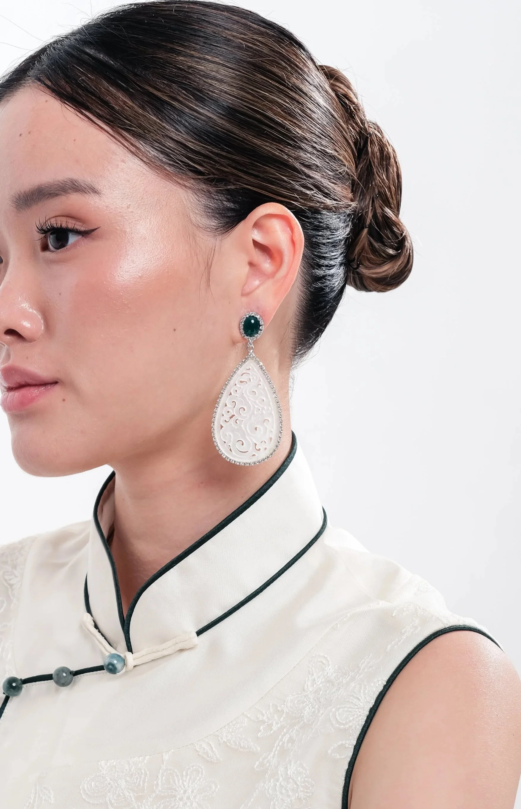 Ice Jadeite Earrings