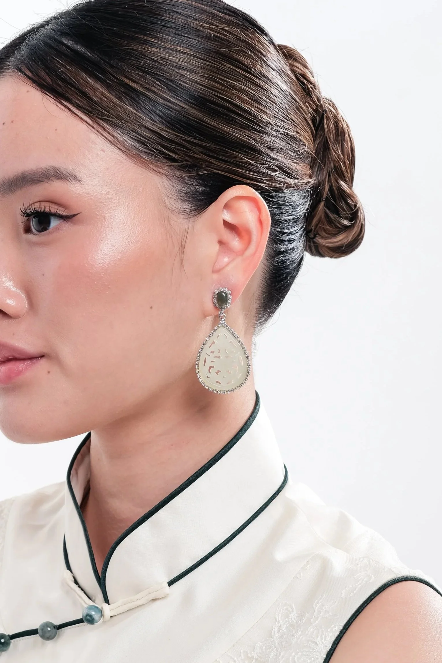 Pale Jadeite Earrings
