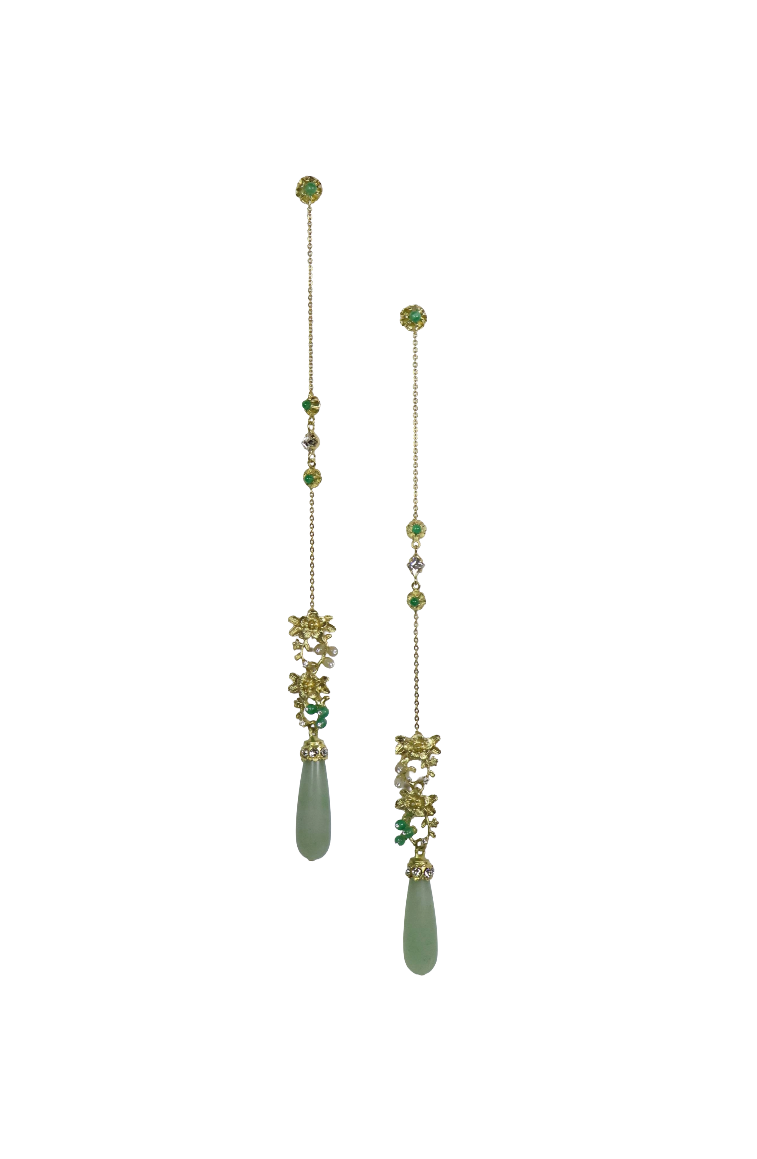 Jadeite Dangling Earrings