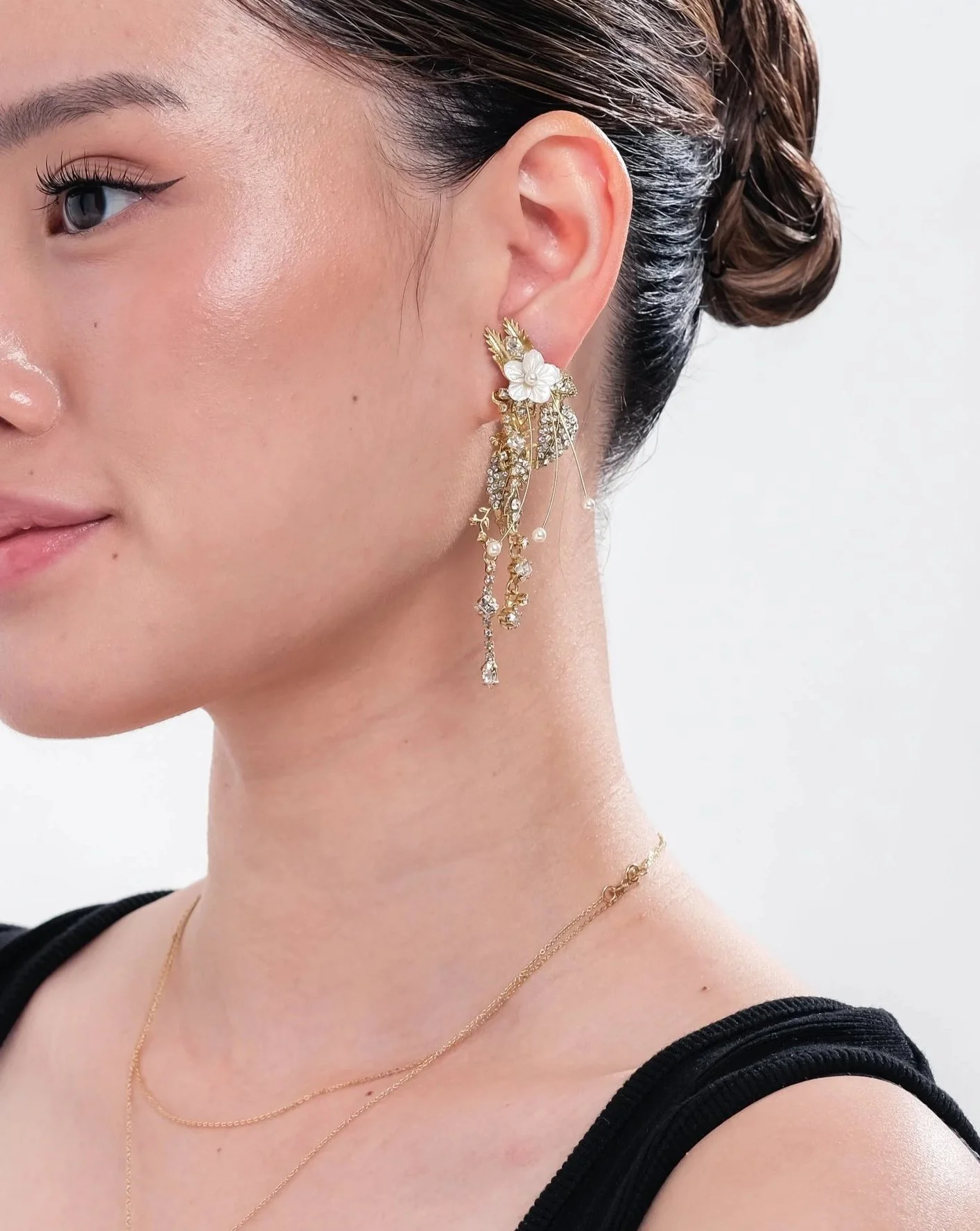 Pearl & Crystal Earrings