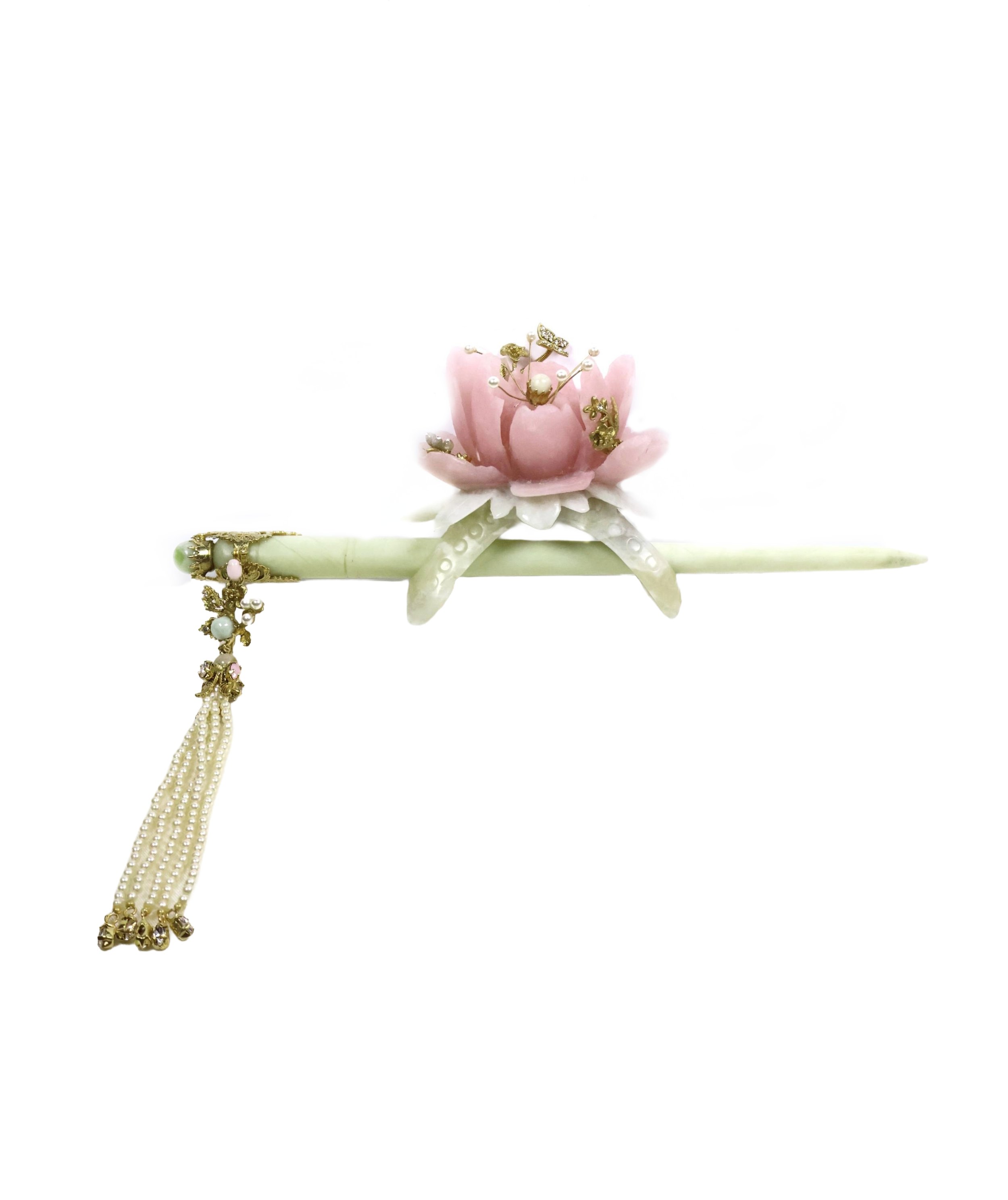 Hairpiece Pink Ice Jade