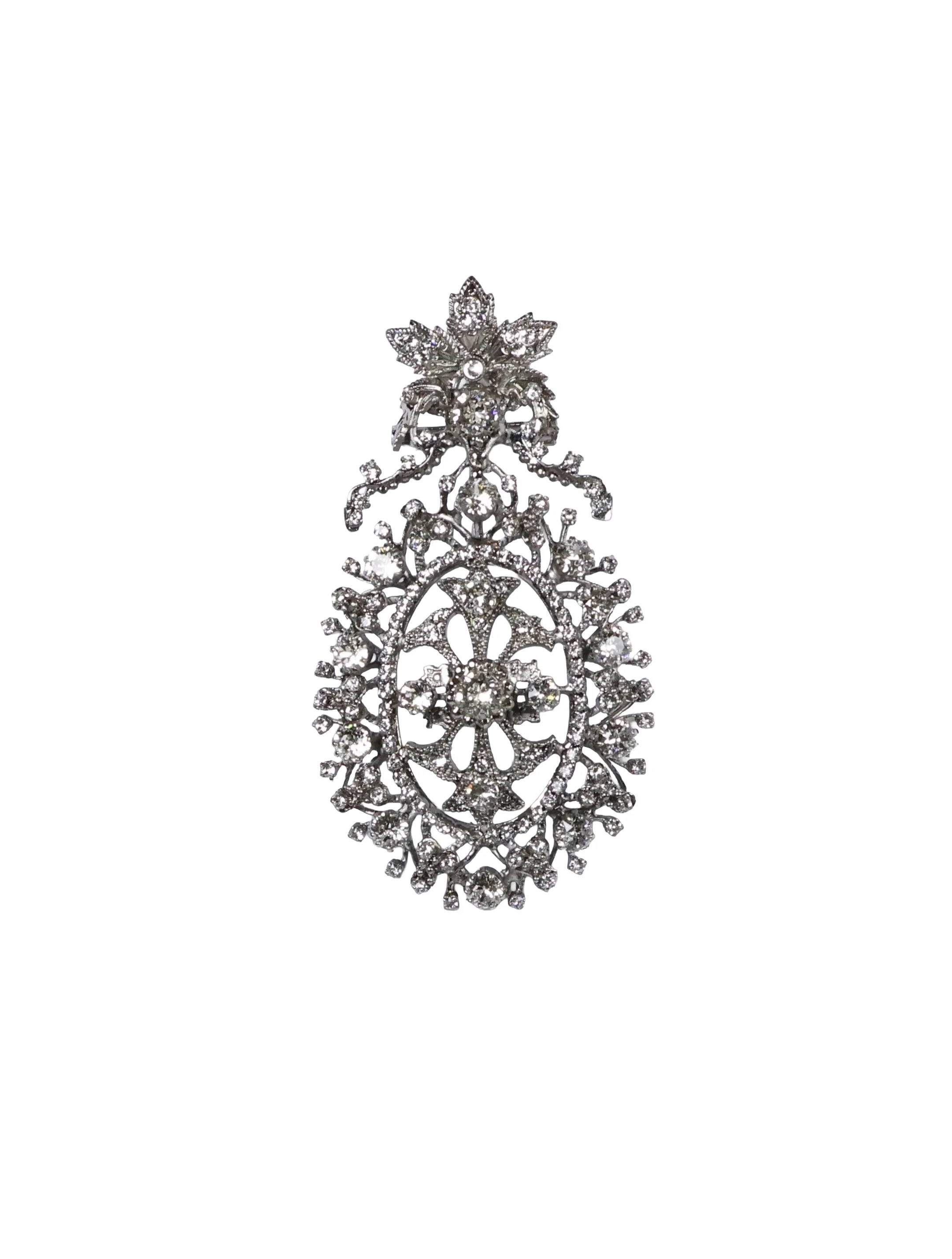 Kartini Brooch On Black Rhodium