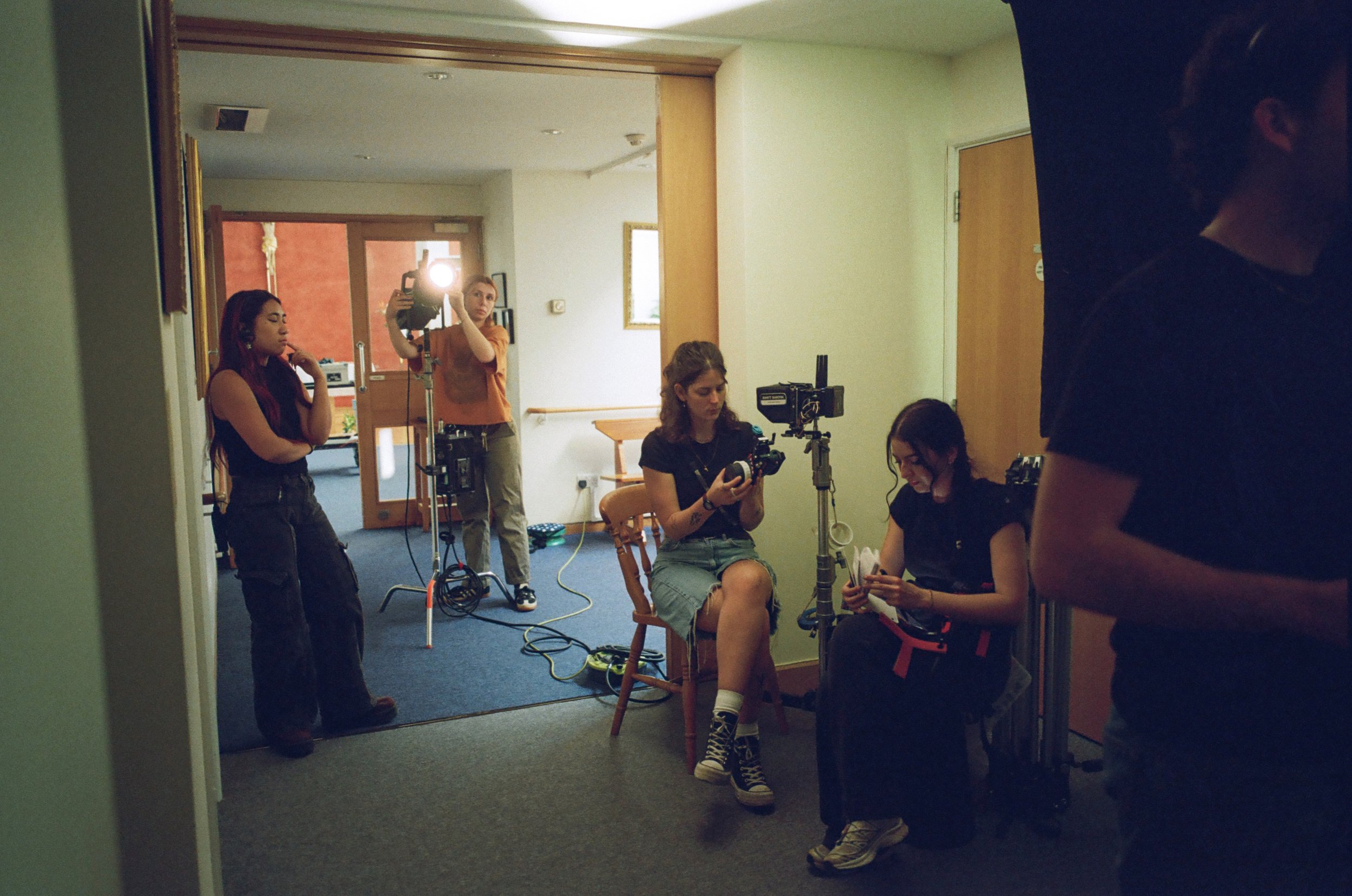 Crew on the set of Sunny Oaks (2025)