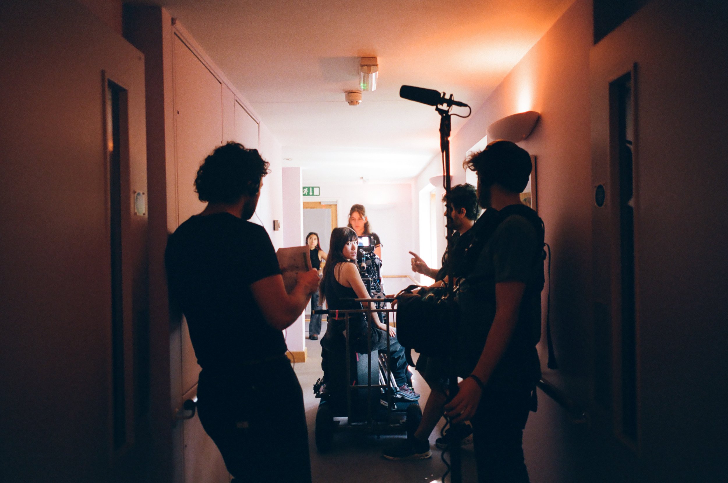 Crew on the set of Sunny Oaks (2025)