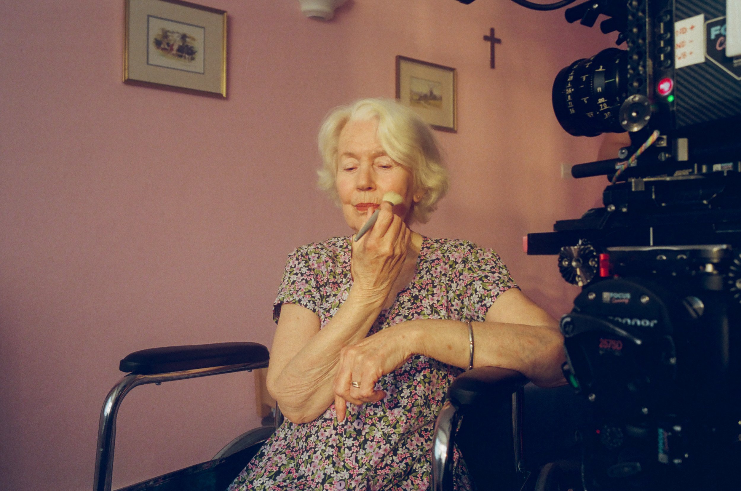 Dearbhla Molloy on set for Sunny Oaks (2025)