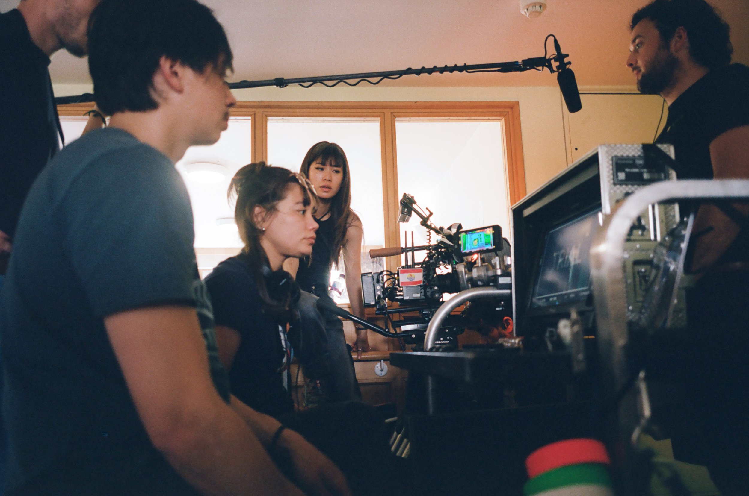 Crew on the set of Sunny Oaks (2025)