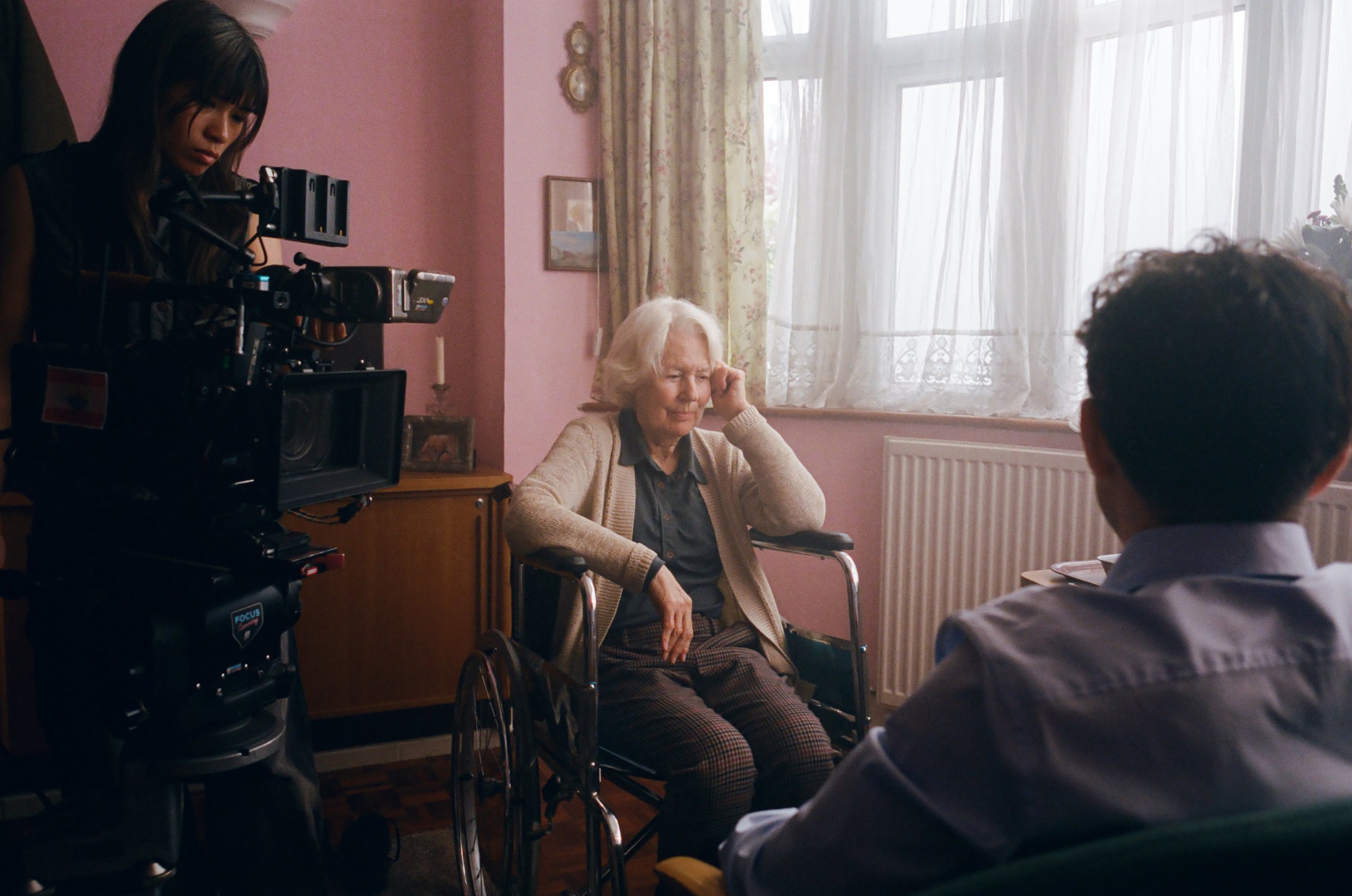 Dearbhla Molloy on set for Sunny Oaks (2025)
