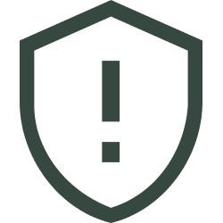 Shield with a check mark in the center.