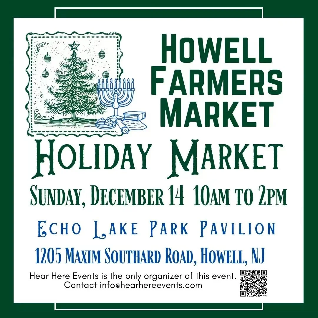 🎄 Howell Holiday Market Announcement! 🎄
We&rsquo;re spreading some holiday cheer early &mdash; the Howell Holiday Market is on the way! 🌟 Vendors, this is your chance to be part of one of our most festive events of the year, filled with shoppers l