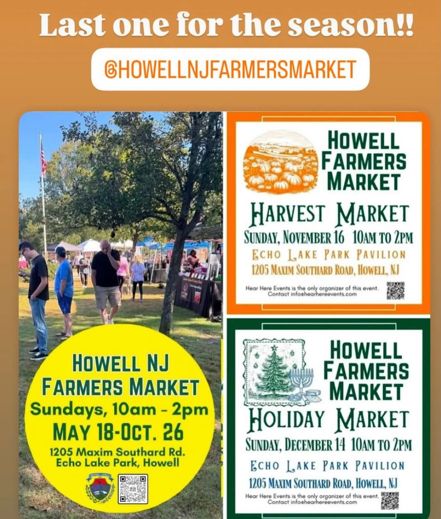 The Howell Farmers Market is OPEN!