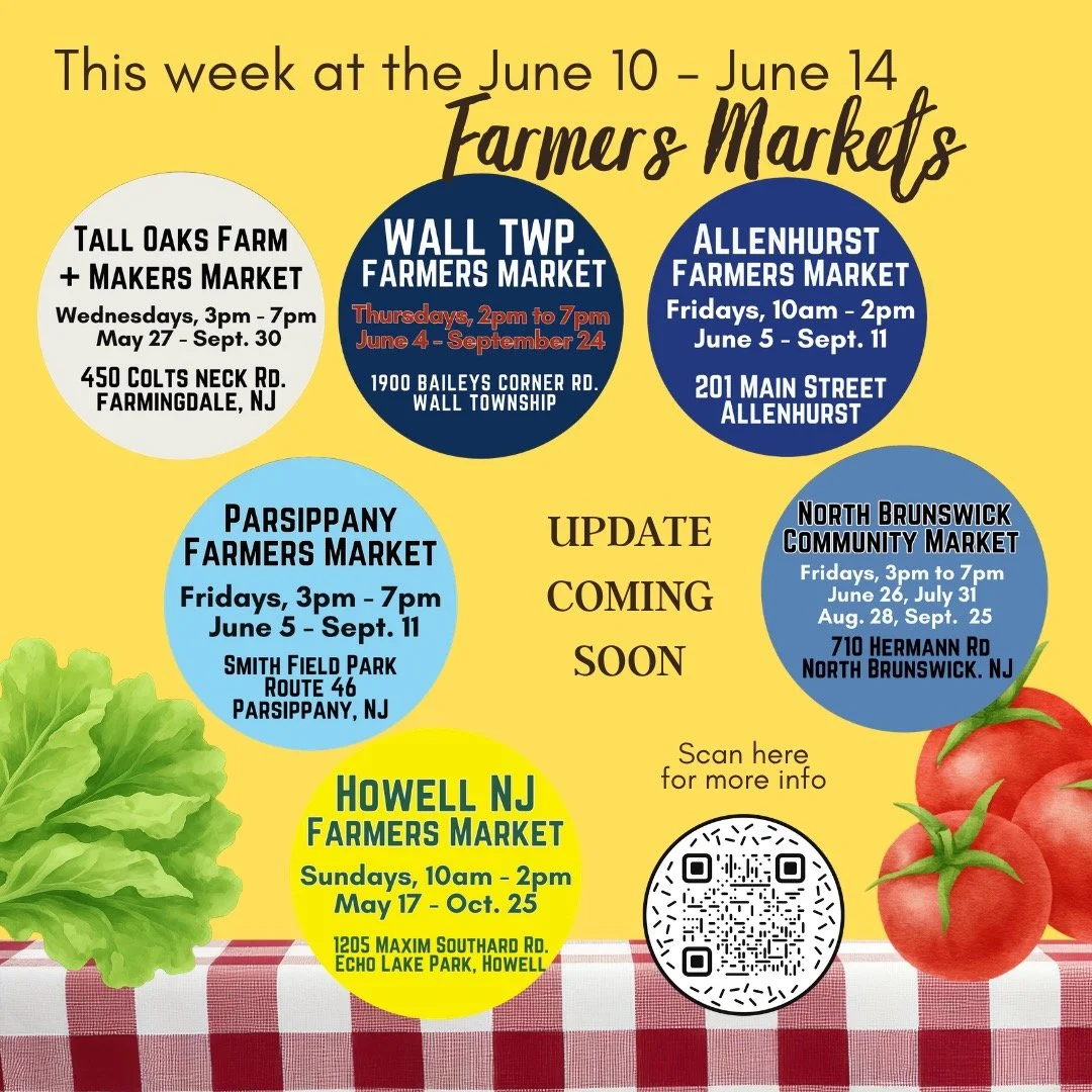 🌱 FARMERS MARKET WEEK June 10-14! 🌱

Get ready for another amazing week of shopping local, eating fresh, and supporting small businesses!

From farm-fresh produce and mushrooms to artisan breads, baked goods, pickles, handmade crafts, soaps, specia
