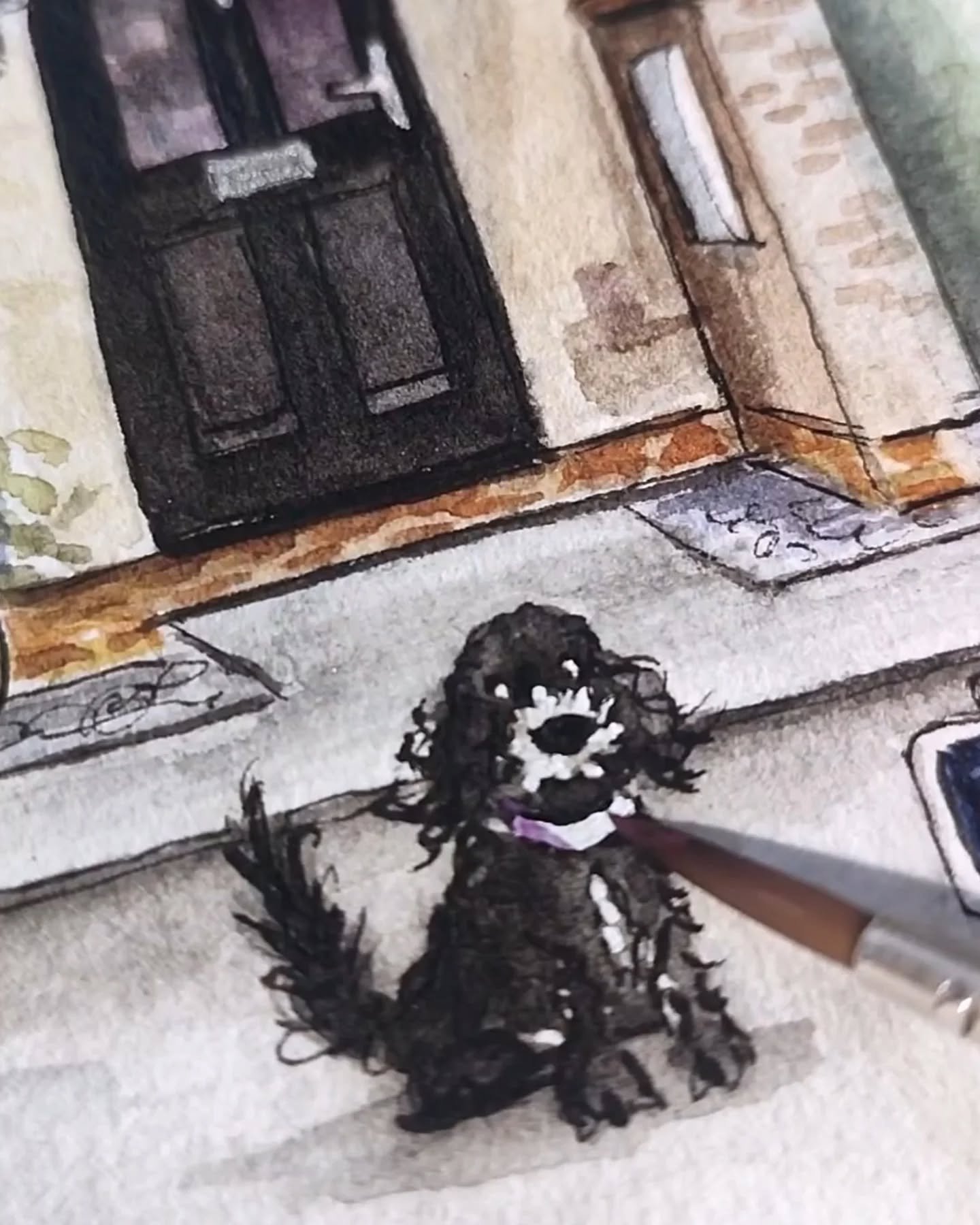 Molly 🤍
&deg;
&deg;
&deg;
#HousePortrait #FirstHome #HouseIllustration #Doggo