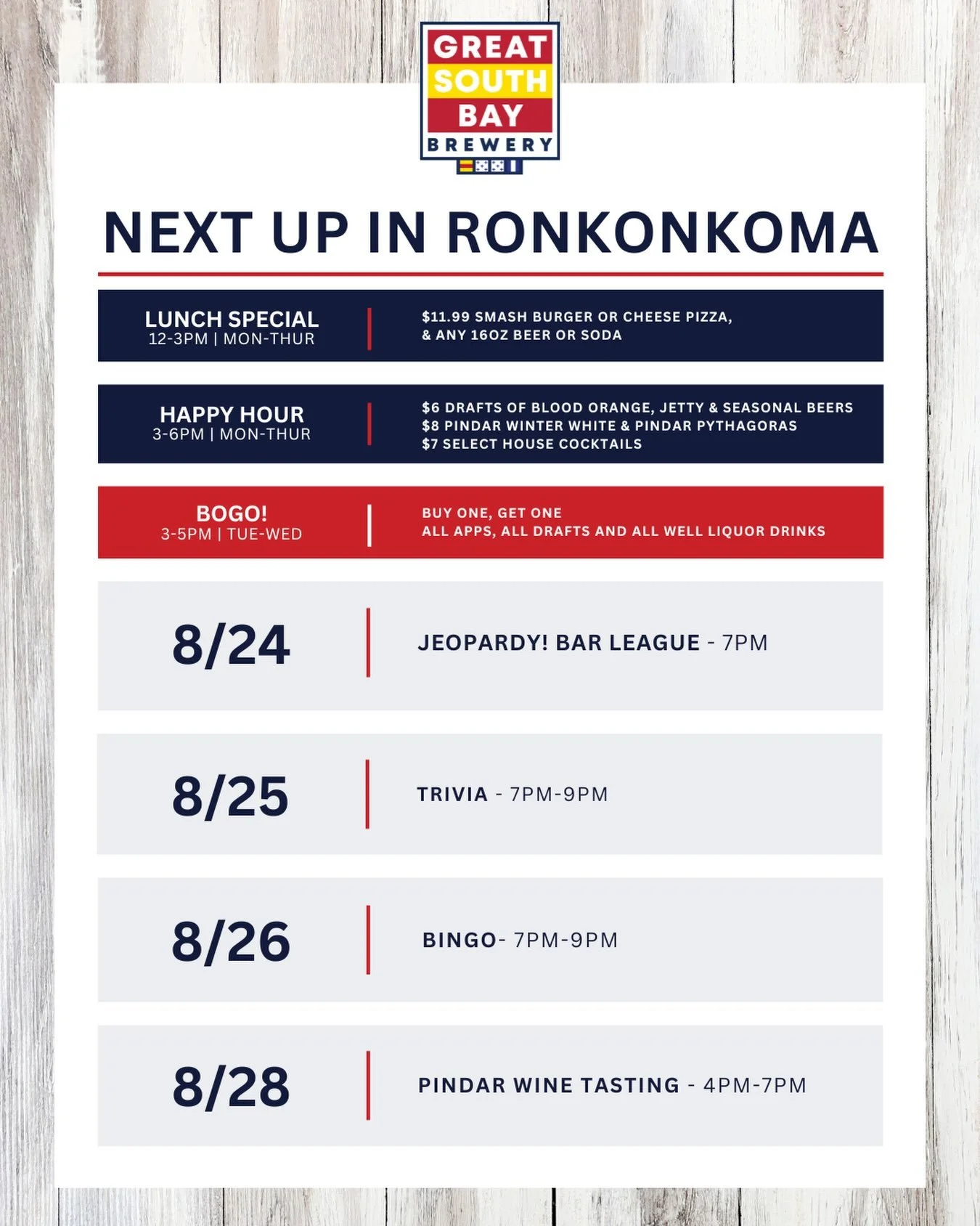 Next up in Great South Bay Brewery Ronkonkoma!