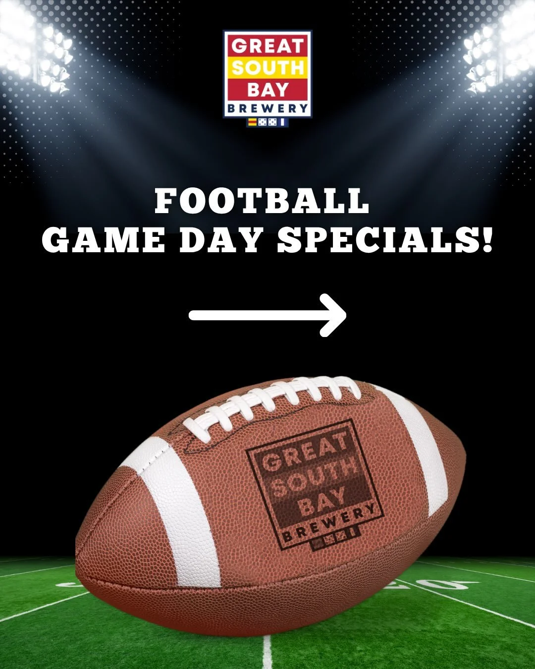 Football Game Day Specials at our Ronkonkoma location!

Monday and Thursday Night Specials, during the game, enjoy:
$1 Wings
$5 Jetty Drafts

Sunday All Day Specials, enjoy:
$34.95 Hooky Buckets
$5 Jetty Drafts
$10 Nachos, Potato Kegs, Snack Wraps or