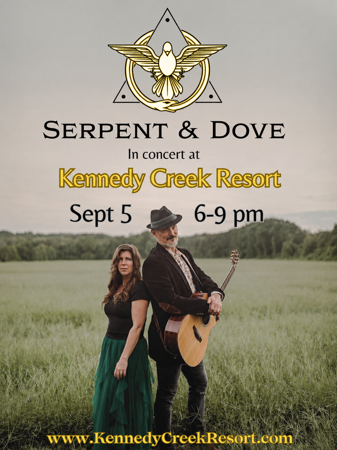 Serpent and Dove at Kennedy Creek Resort