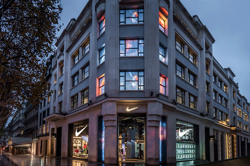 Nike House of Innovation Paris Immersive Room.