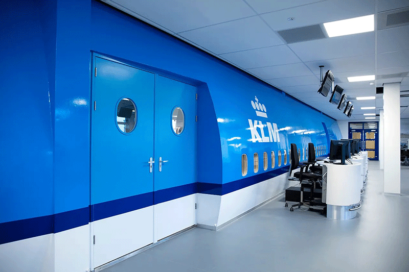 Airport & KLM College.