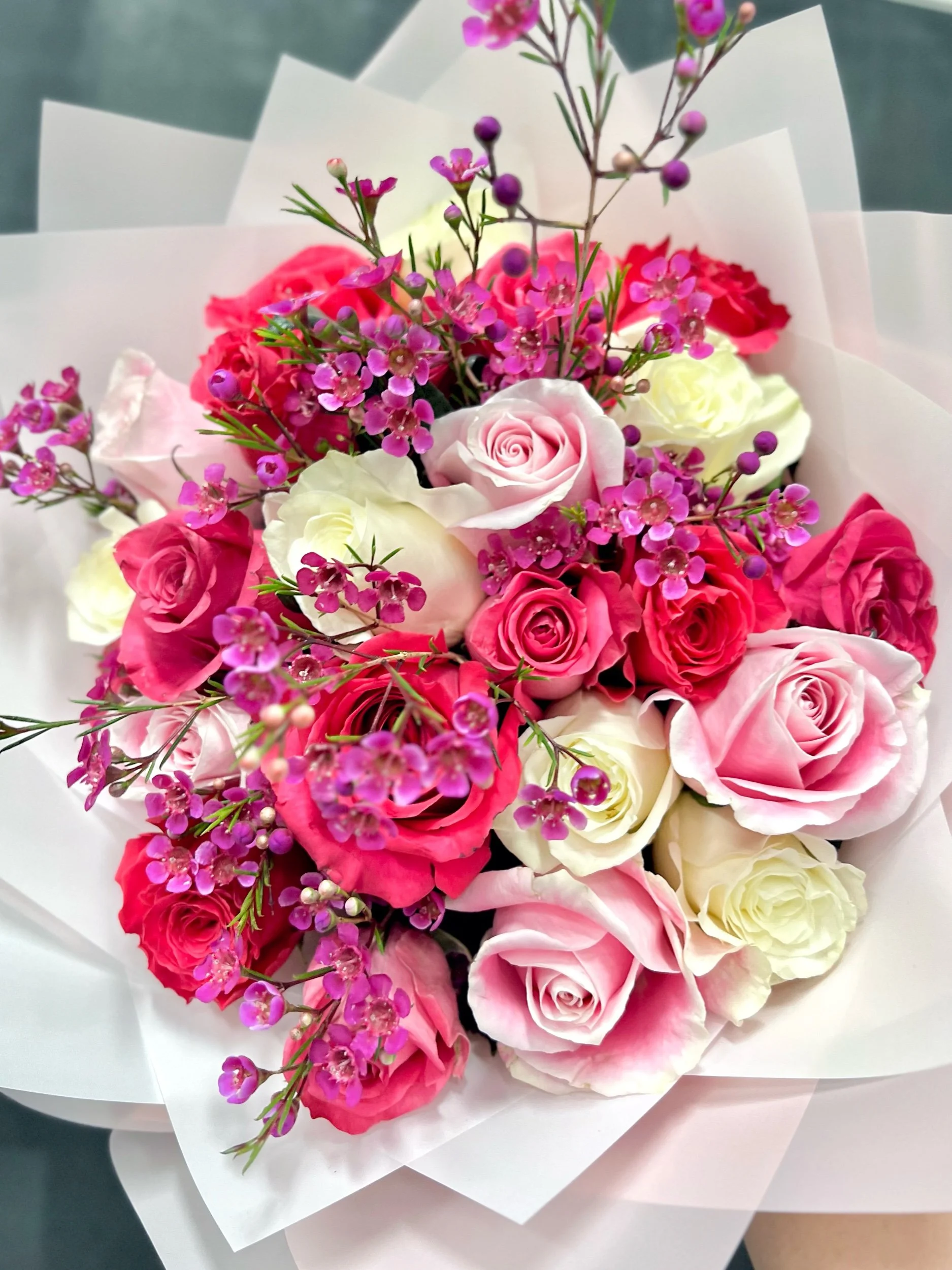 Pink Lady Valentine Bouquet - delivered