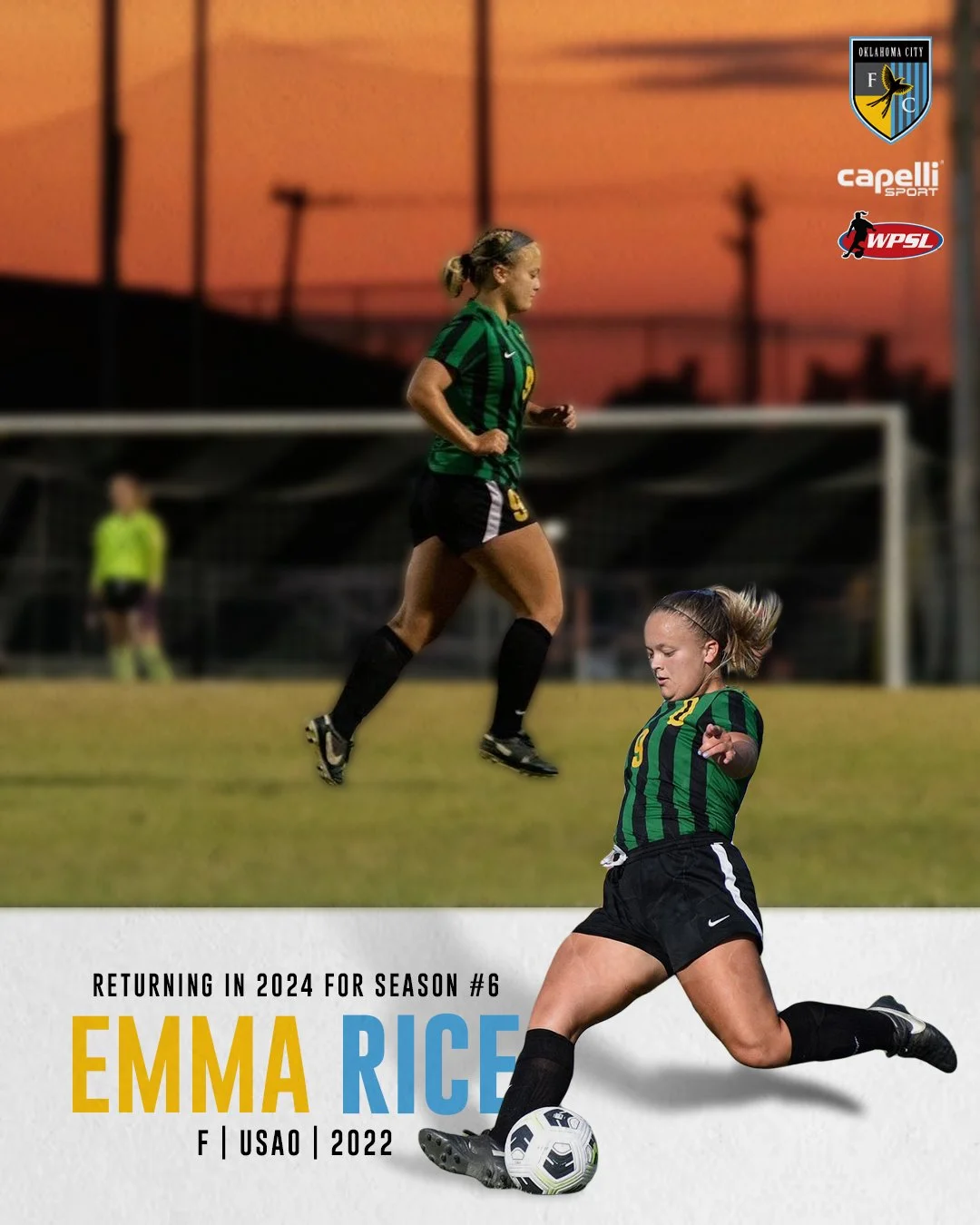 Emma Rice named Oklahoma City FC player/coach — Oklahoma City FC