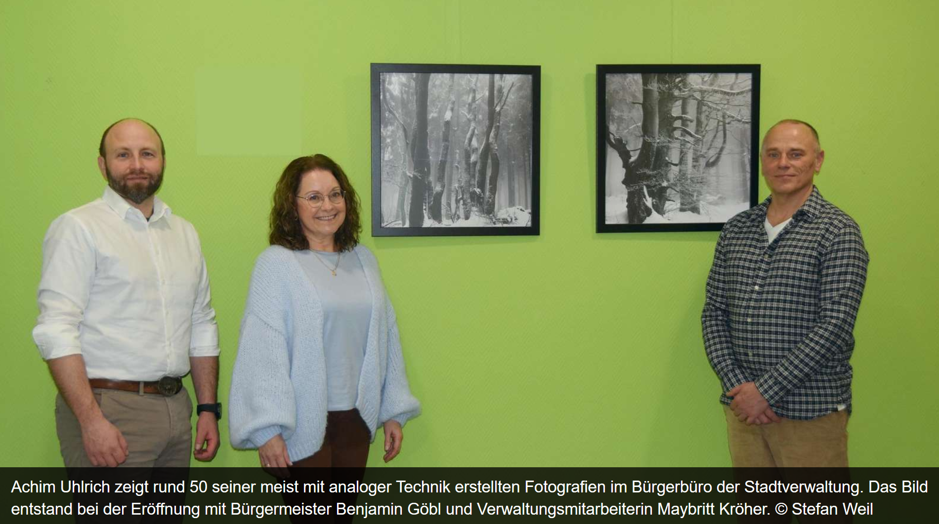 Achim Uhlrich zeigt analoge Fotografie im Bürgerbüro in Schotten