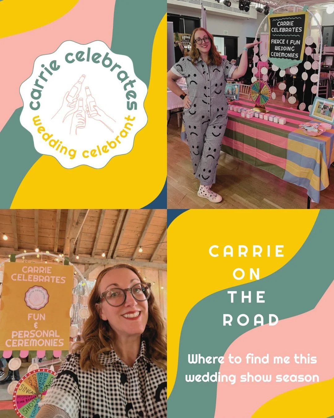 It&rsquo;s wedding show season, so I&rsquo;ll be popping up to talk about awesome ceremonies at awesome venues over the next few months. Come say 👋🏻 

#UKcelebrant #weddingcelebrant #alternativeweddings #weddingplanning #southeastcelebrant