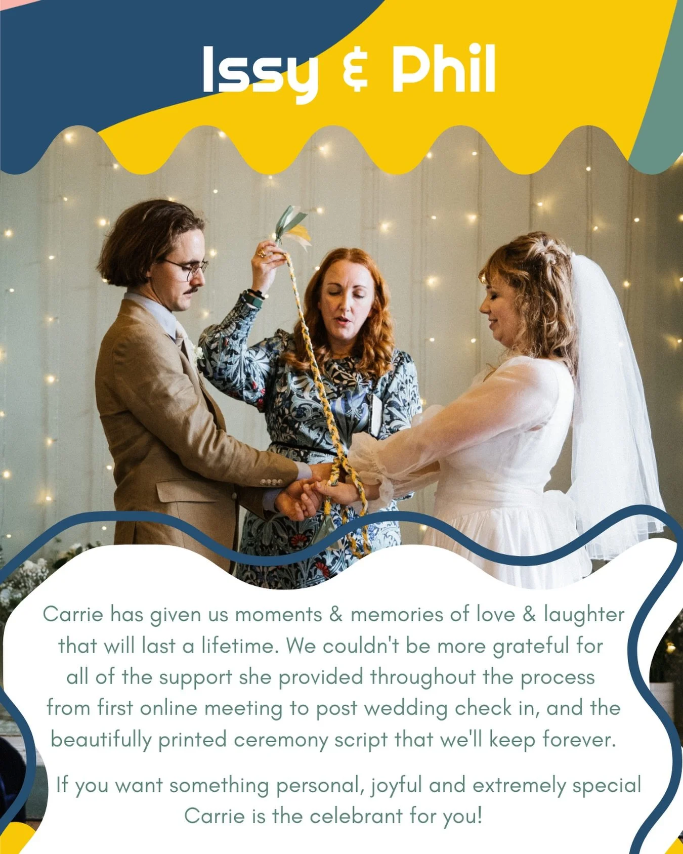 Lovely words from lovely people ❤️

Carrie Celebrates | Iconic scripts | Cold pints | Absolute realness ✍️🍺

#southeastcelebrant #ModernWedding #CeremonyInspo #weddingplanning #ukcelebrant