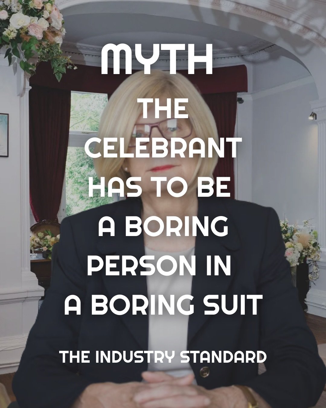 Let&rsquo;s be honest - when you picture a wedding celebrant, you probably picture a grey suit, monotone voice, and a teacher vibe that makes everyone sit up straight and stop smiling 🤫🚫

Swipe to see why that myth needs to die ➡️

Why would you sp