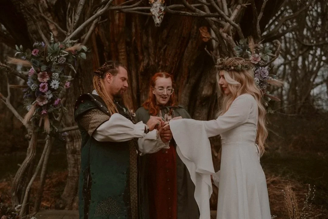 Woodland Celtic themed celebrant wedding ceremony