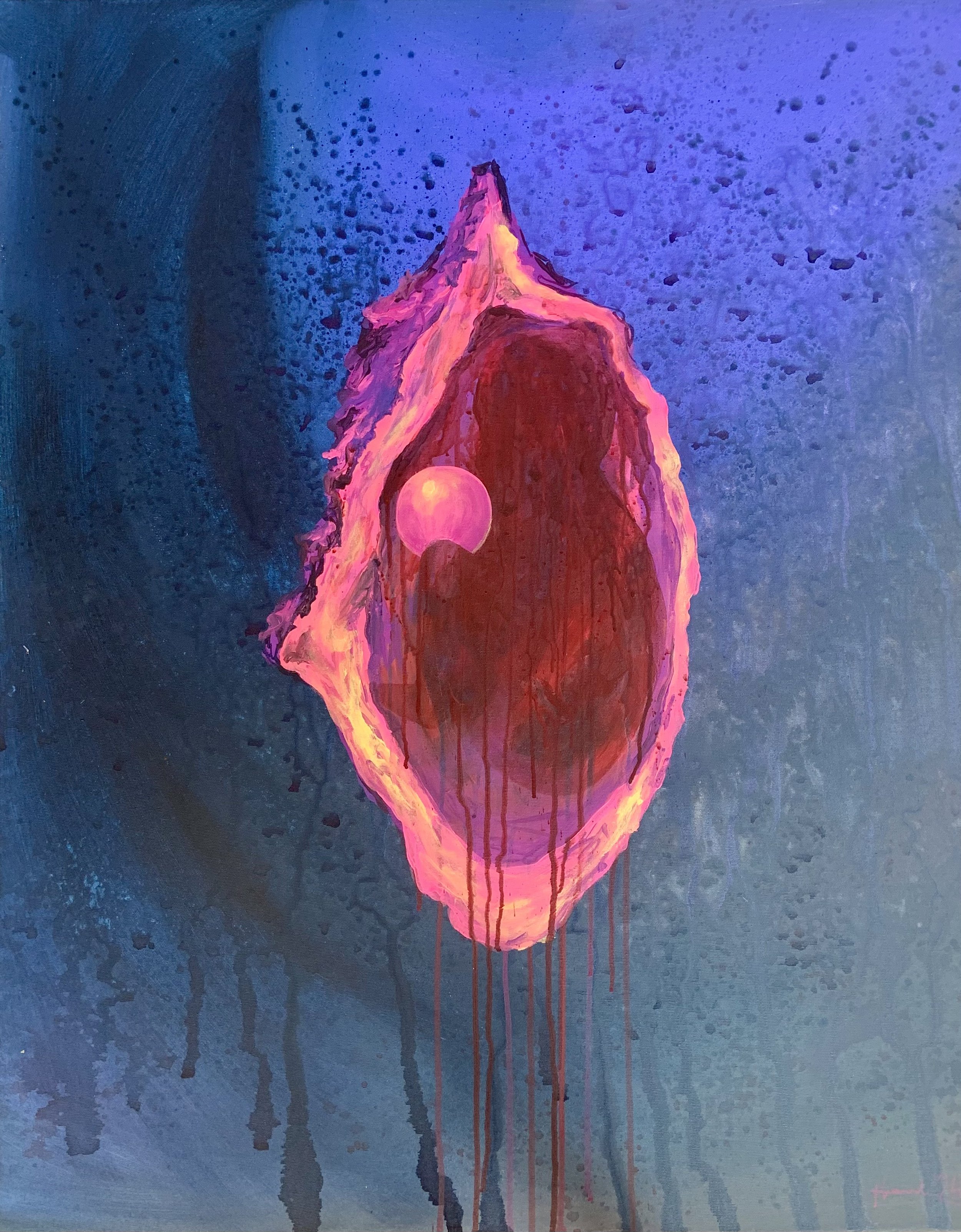 „Untitled“ - Acryl auf Leinwand, 100x80 cm, 2024