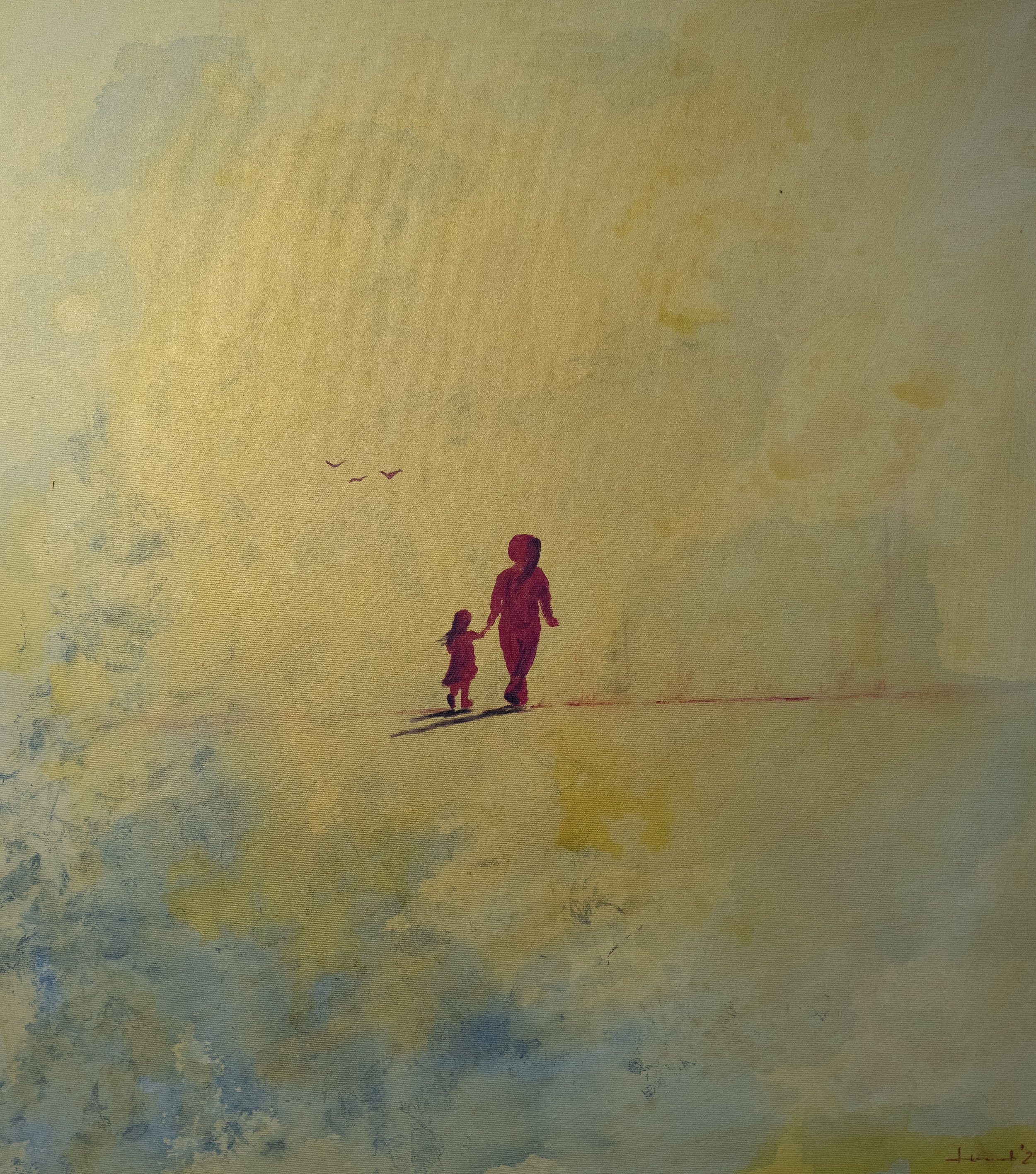 „Für immer“ - Acryl auf Leinwand, 90x60 cm, 2024