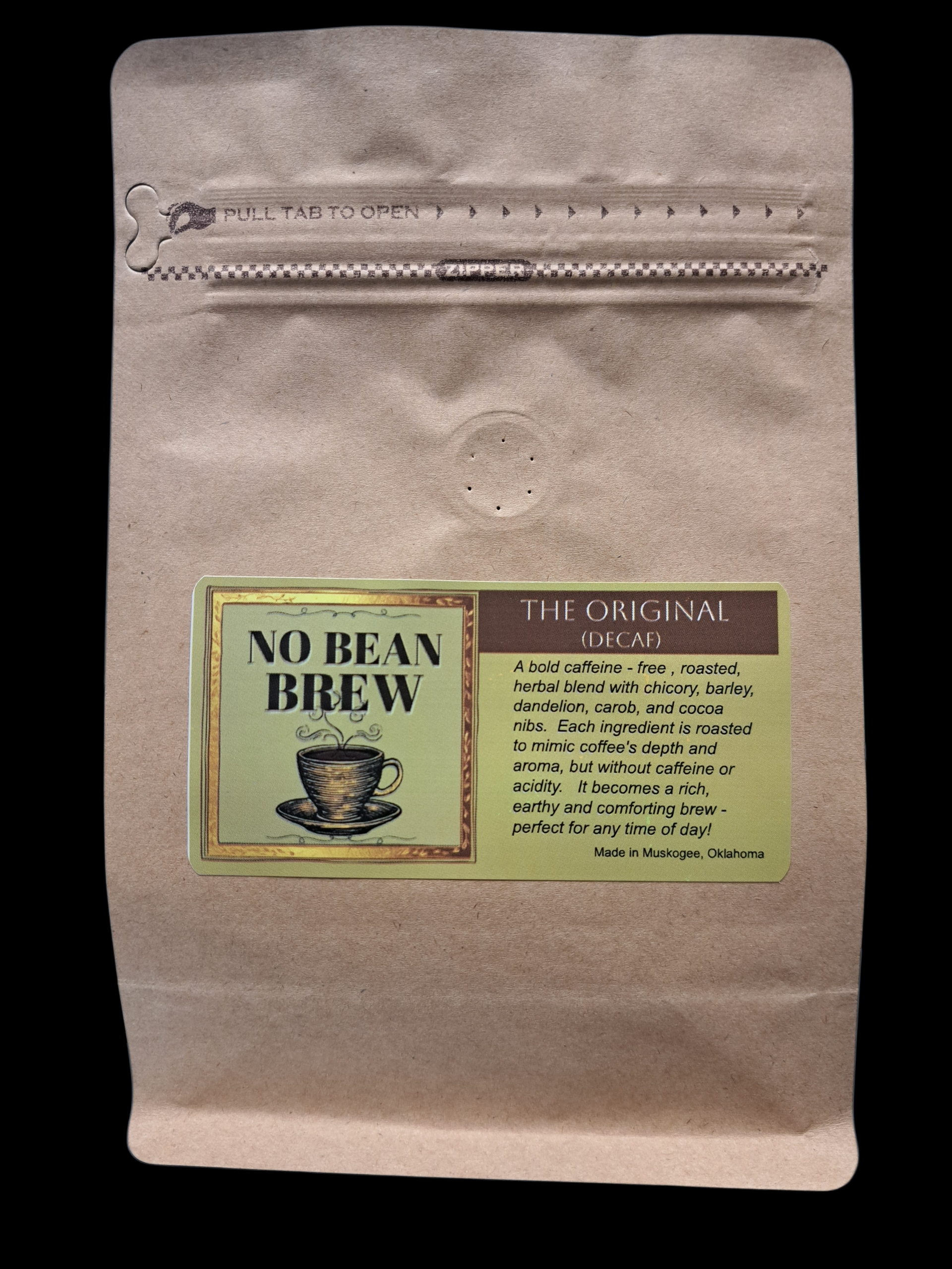 No Bean Brew | Caffeine-Free Coffee Alternative with Roasted Chicory & Barley