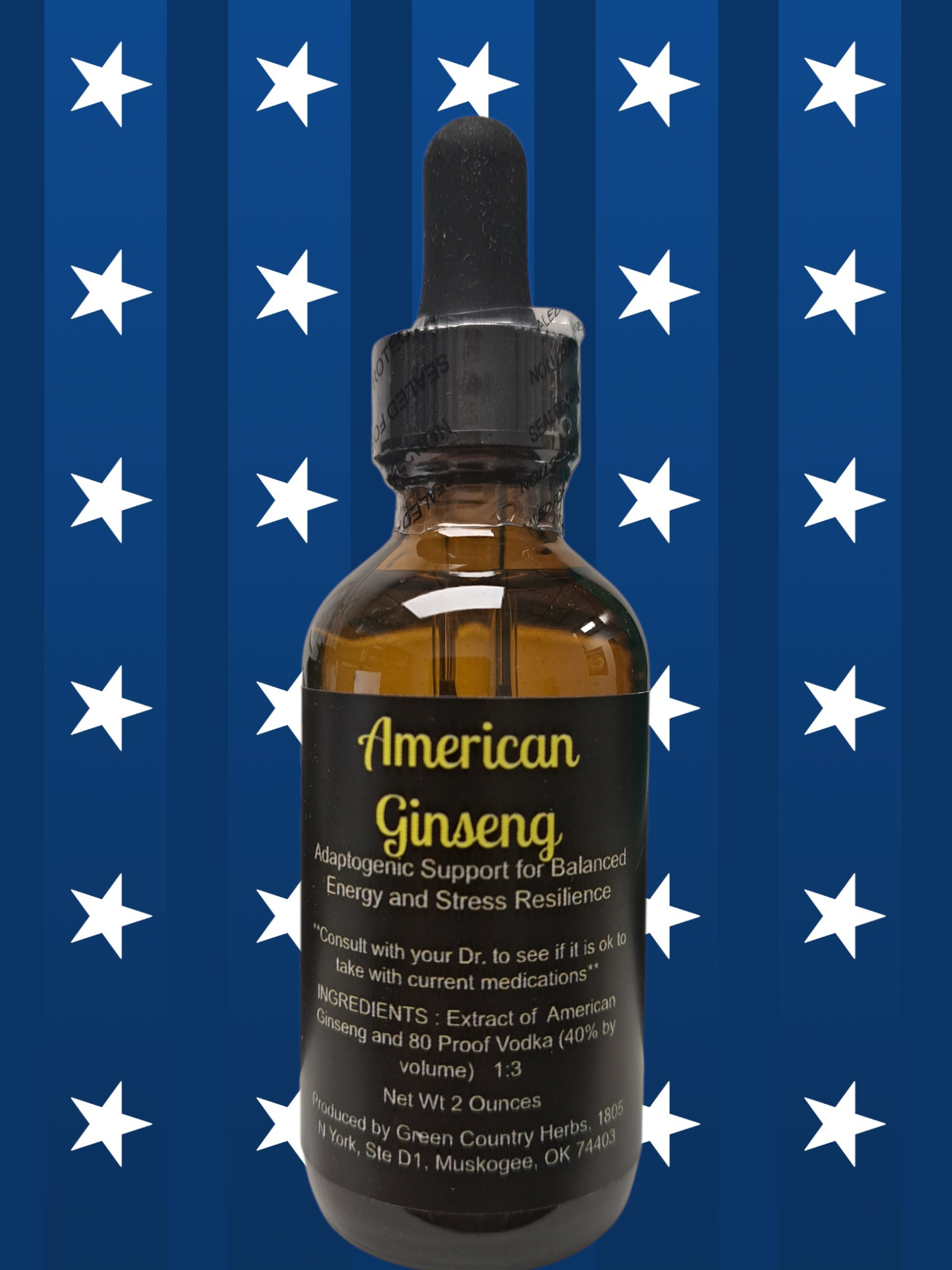 American Ginseng Tincture | Adaptogenic Energy, Stress & Immune Support