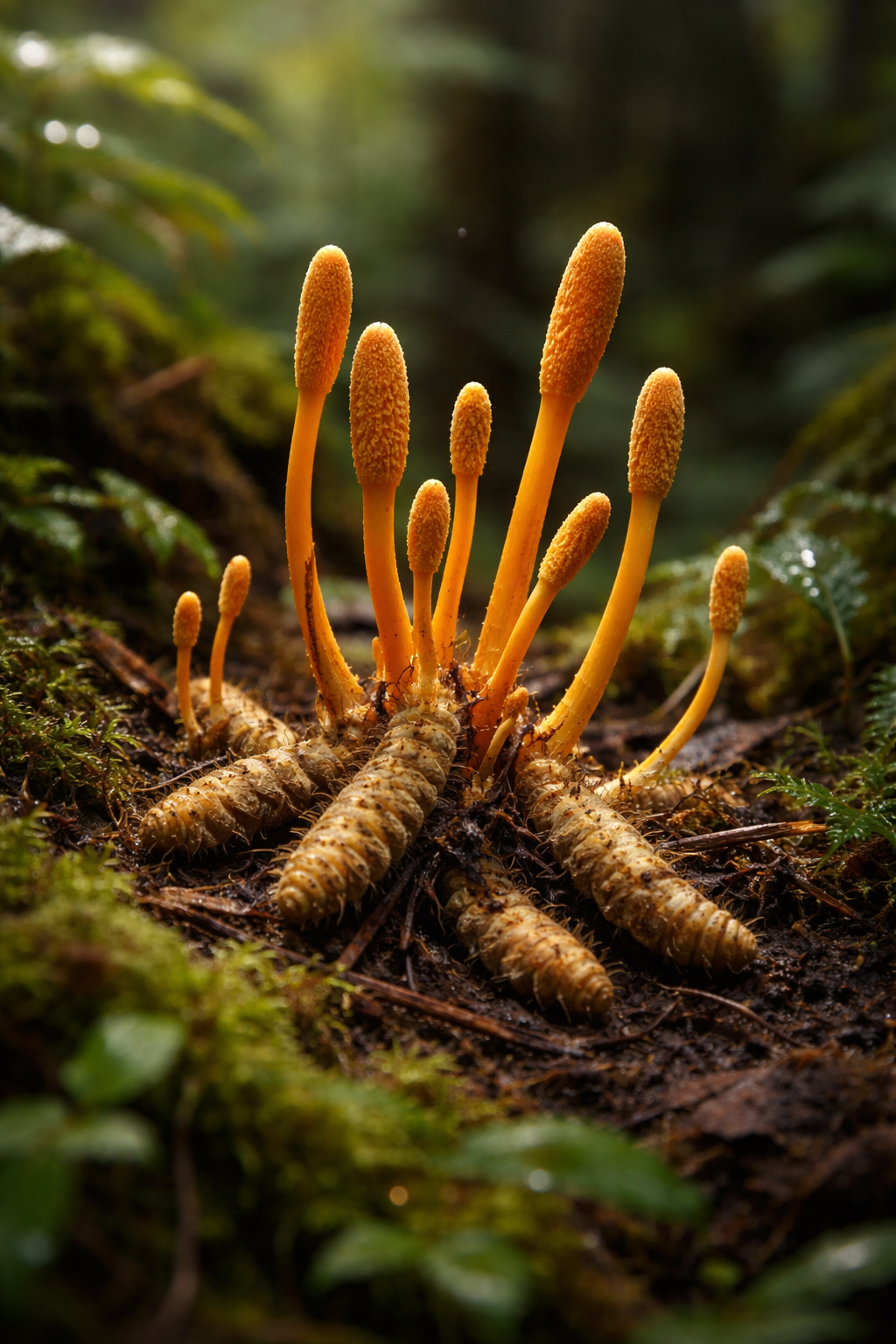 Cordyceps Mushroom (Cordyceps militaris) (Dried) | Energy, Endurance & Vitality Support