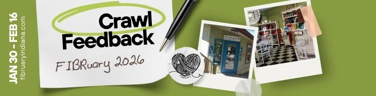 FIBRuary Yarn Crawl Survey Header