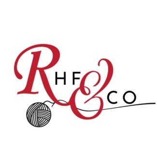 Red Hill Fiber Logo with initials RHF & Co