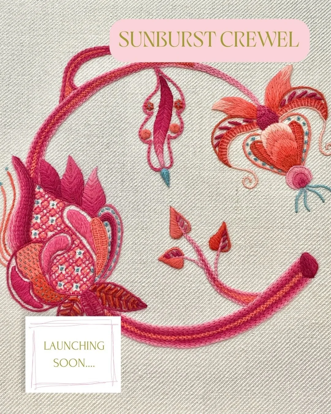 I&rsquo;ve been keeping this one quietly to myself and sharing it only with those on the email newsletter&hellip; until now ☀️

This is Sunburst Crewel &mdash; and it&rsquo;s finally becoming a class.

Crewel embroidery has a completely different fee