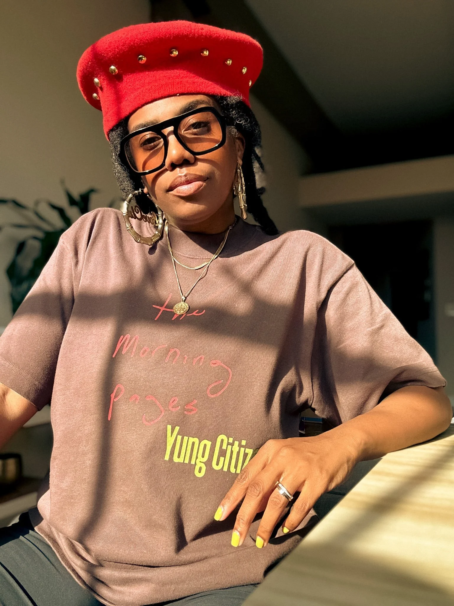 MORNING PAGES TEE (I WILL ONLY GO UP)