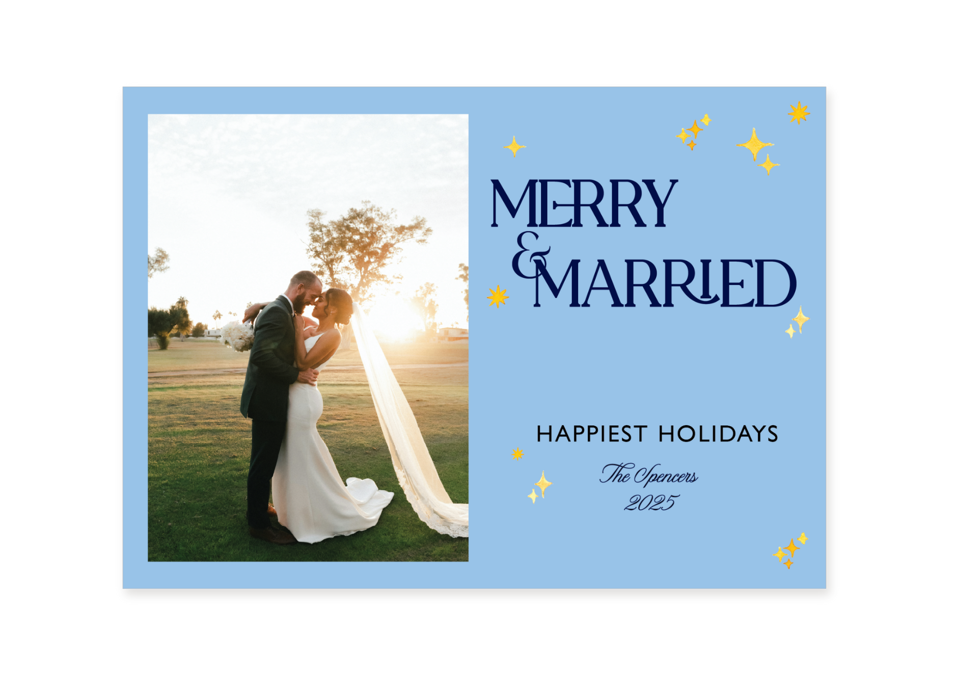 'Merry & Married' Holiday Photo Card