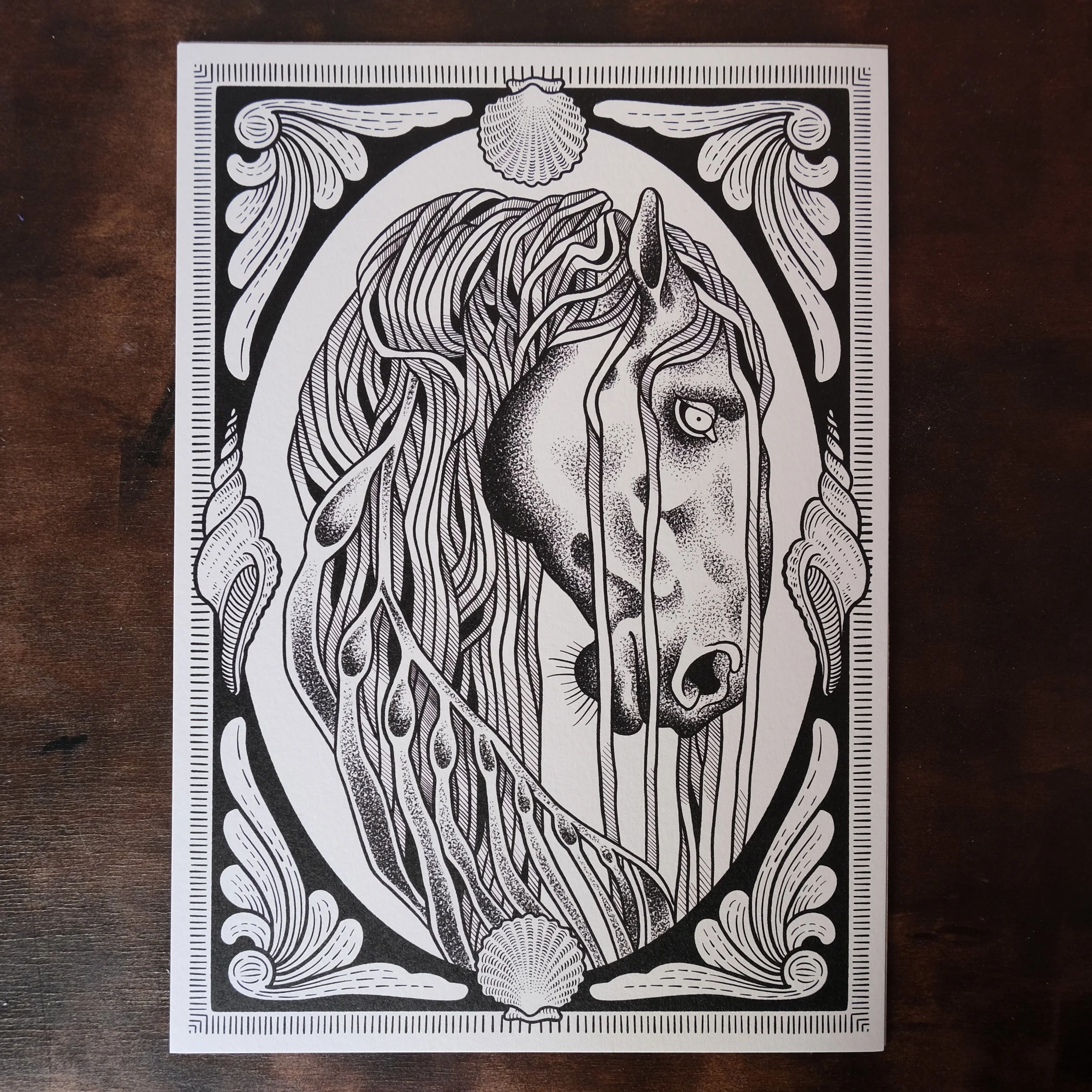 Still Waters Run Deep A4 print