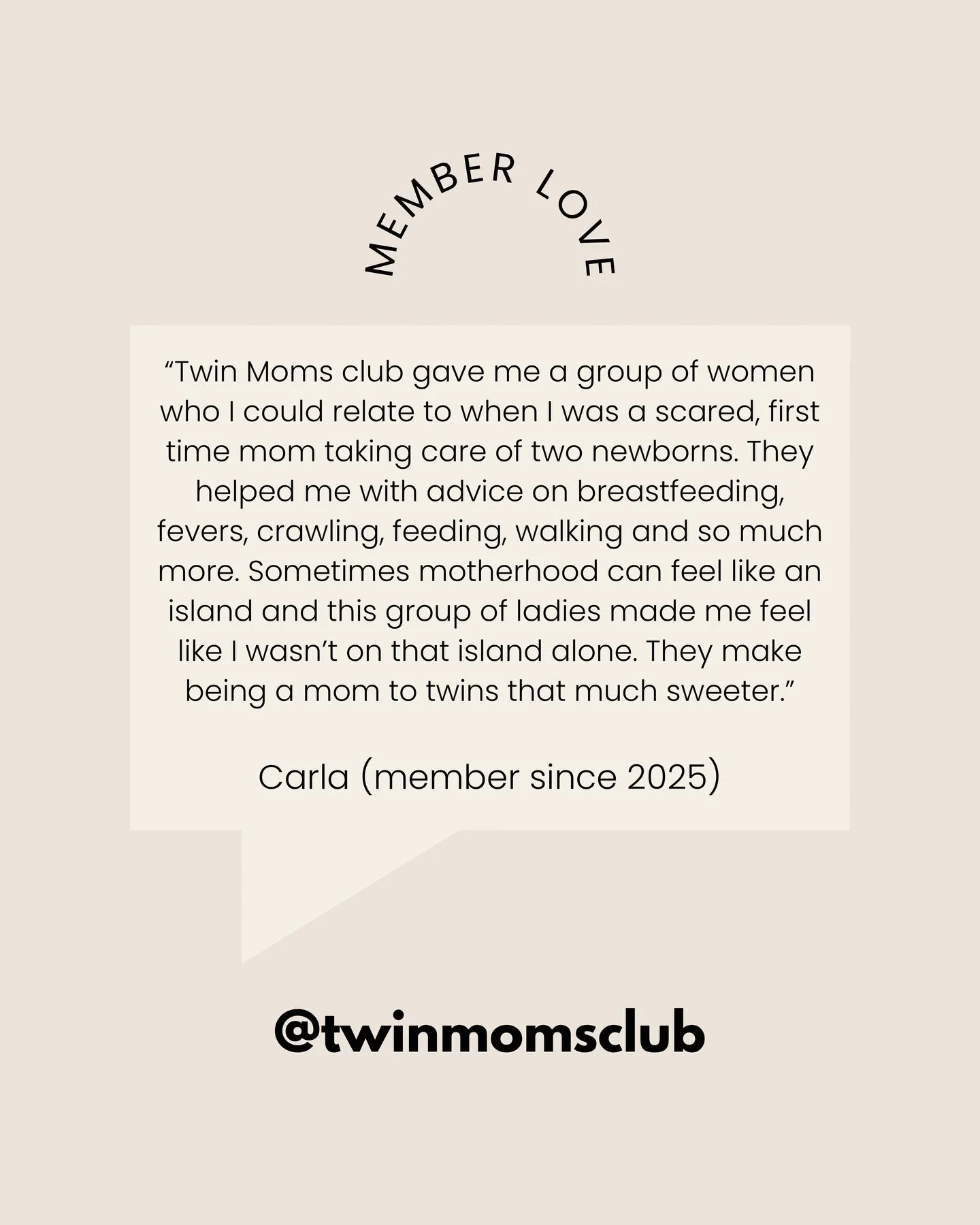 Because you were never meant to do this alone

#tmc #twinmomsclub #thevillage #twins